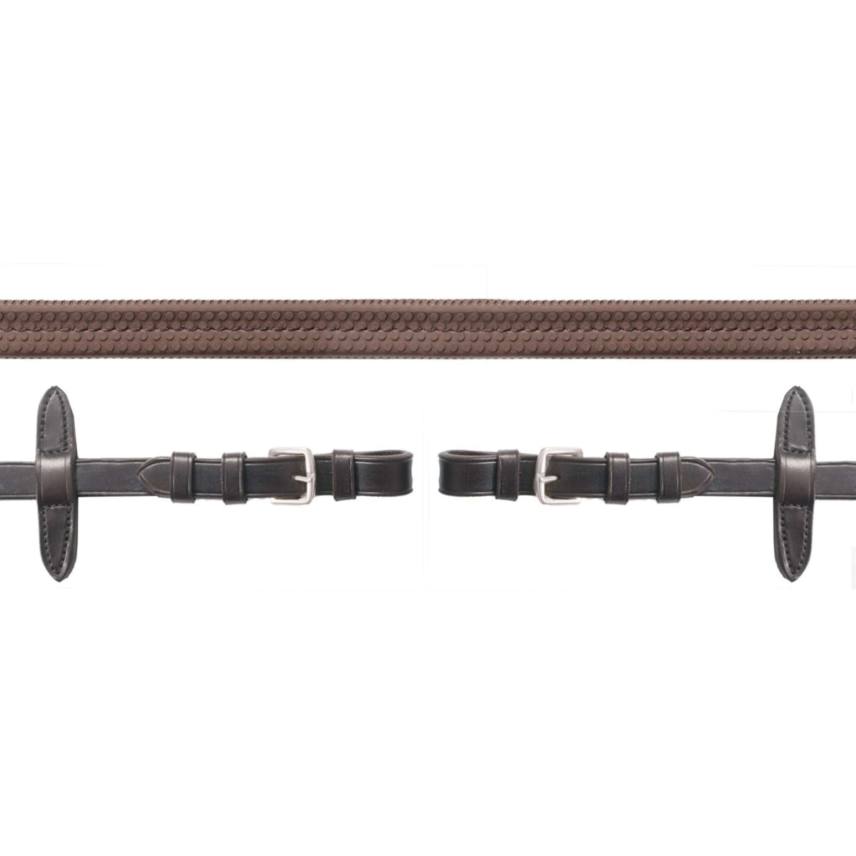Schockemöhle Reins Neo Line Rubber Brown/Silver