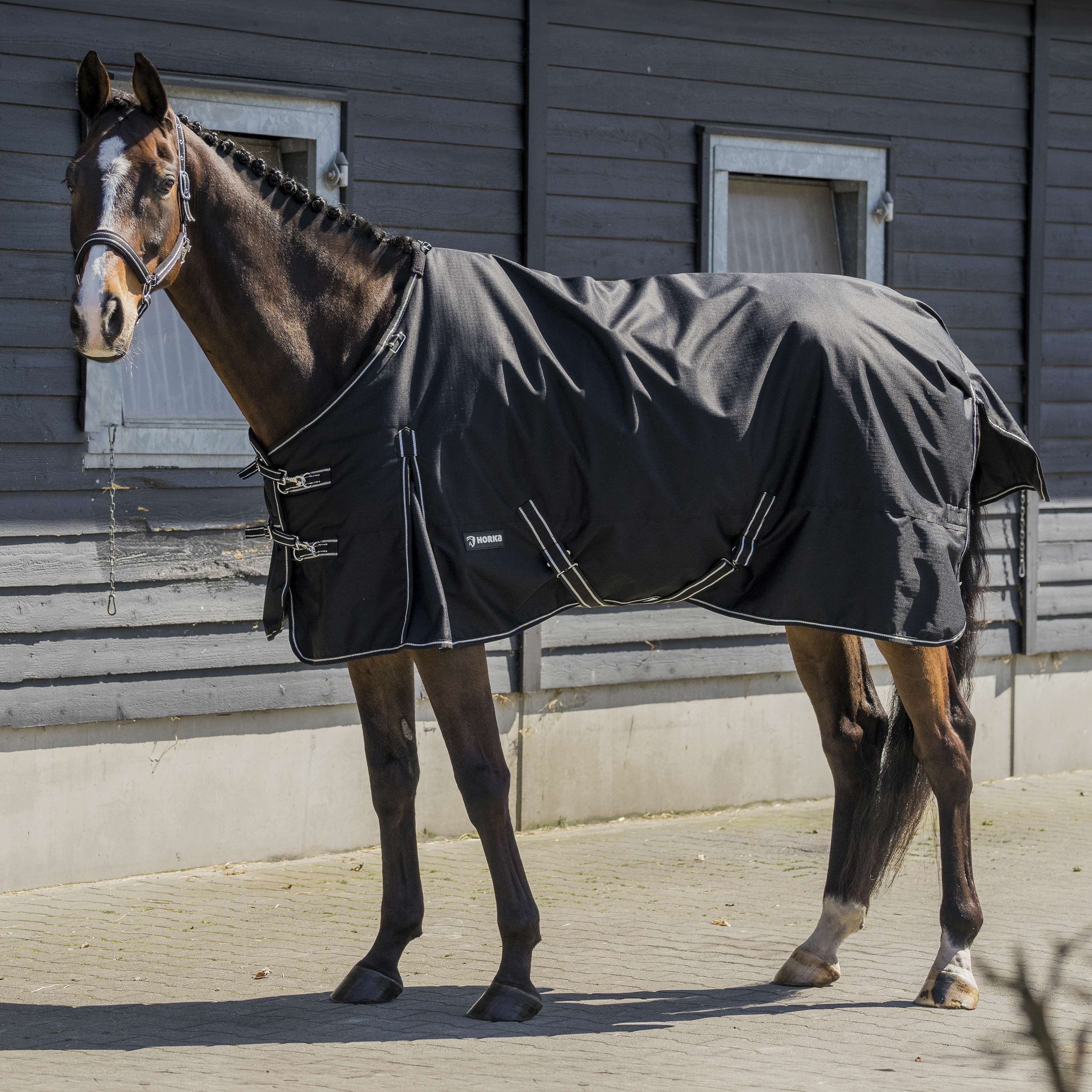 HORKA Outdoor Rug Dime 600D 200g Black