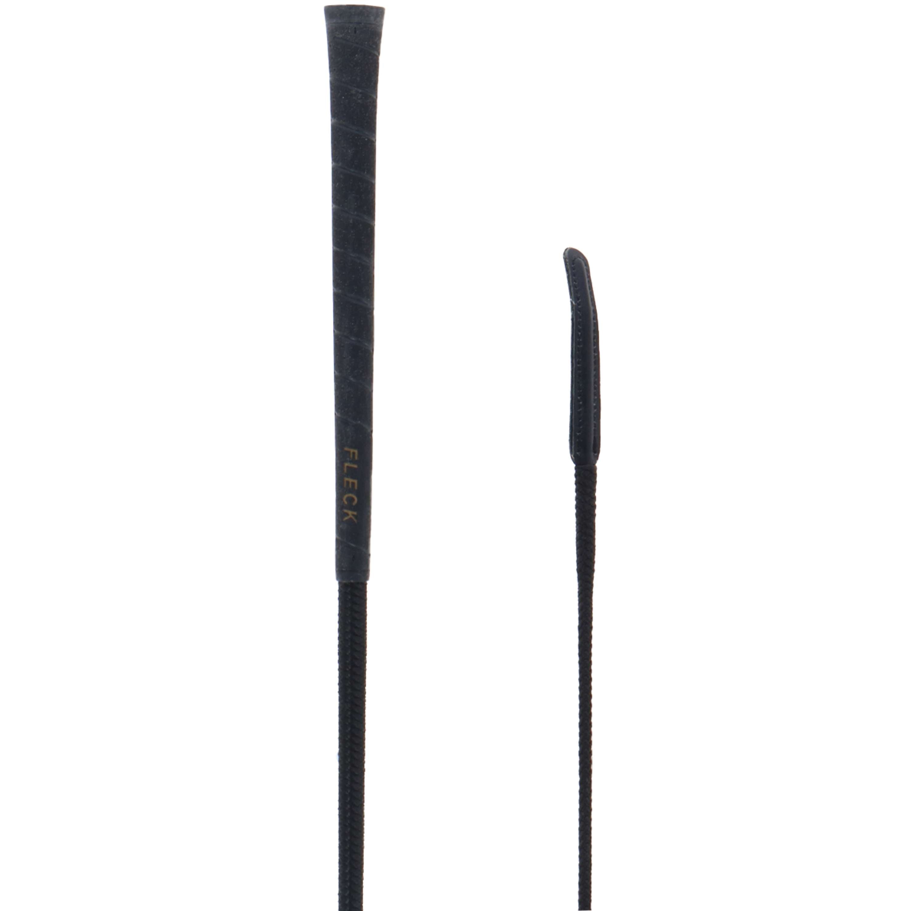 Fleck Dressage Whip Fleck with Leather Black