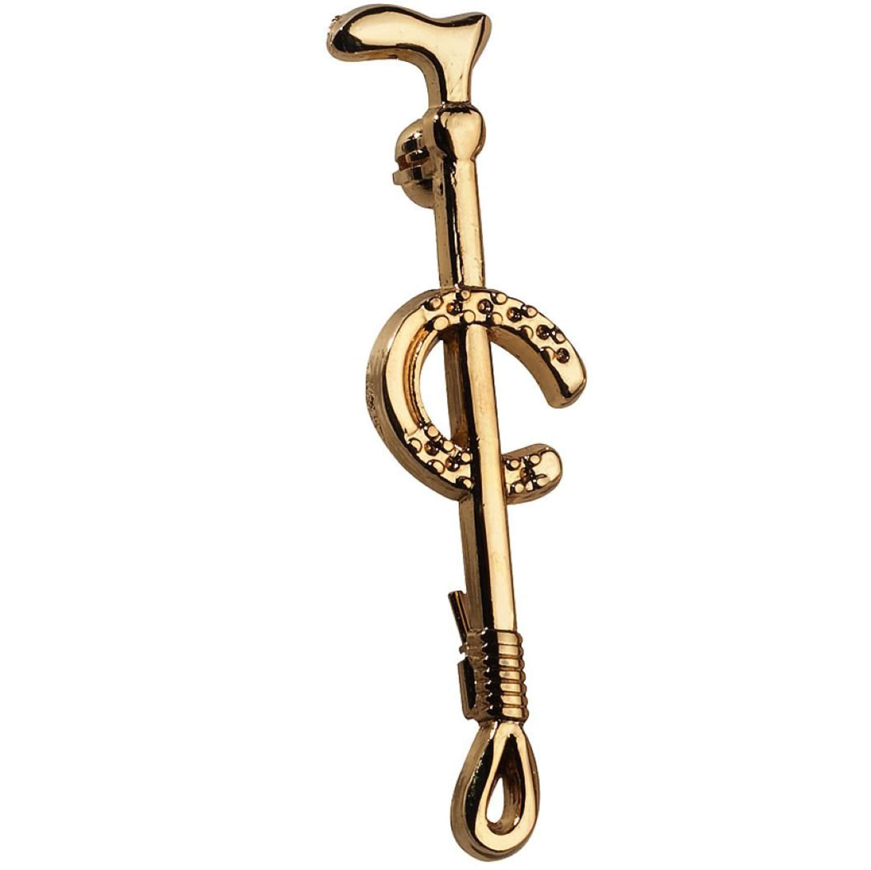 EQUITHÈME Stock Pin Horseshoe Gold