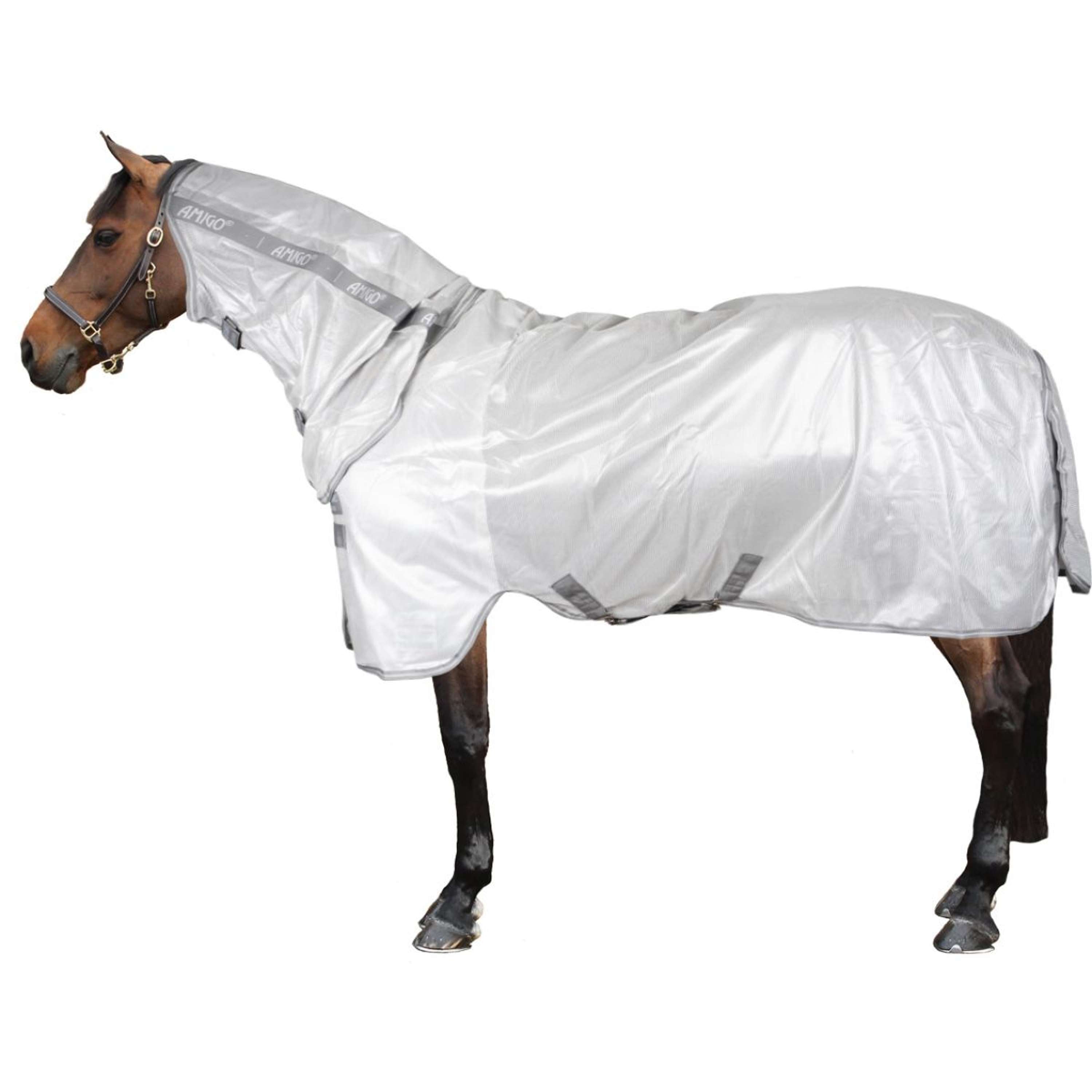 Amigo Fly Rug Integrated Silver/Titanium Grey/Silver