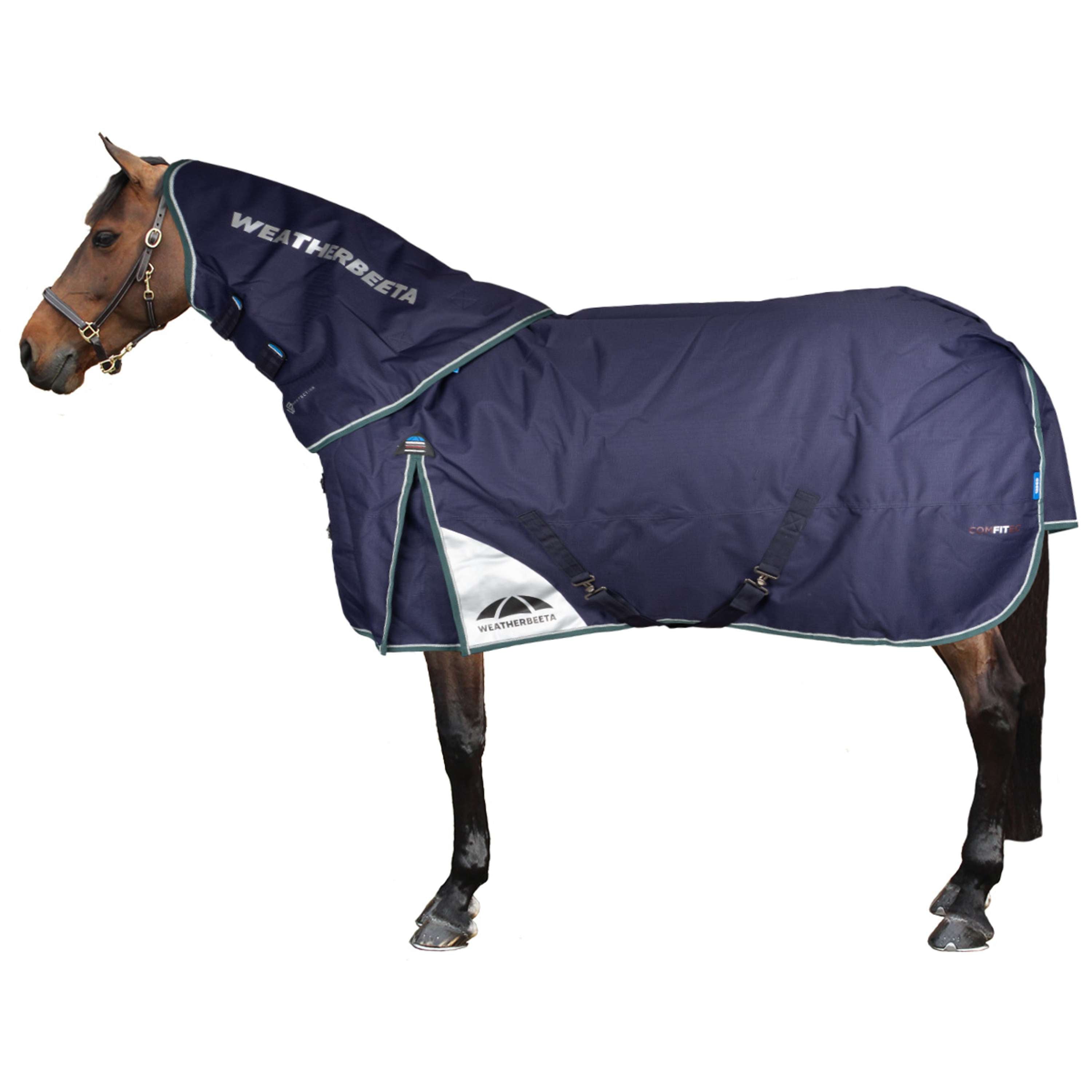 WeatherBeeta ComFiTec Plus Dynamic Turnout Detach-A-Neck 100g Navy/Forest Green