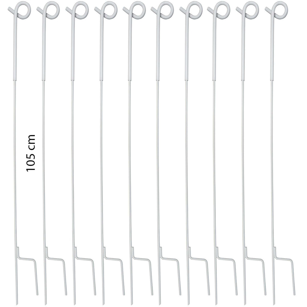 Agradi Power Pigtail Post 10 Pieces 105cm White
