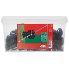 Ako Ring Insulator Compact with Short Support 25 Pieces Black