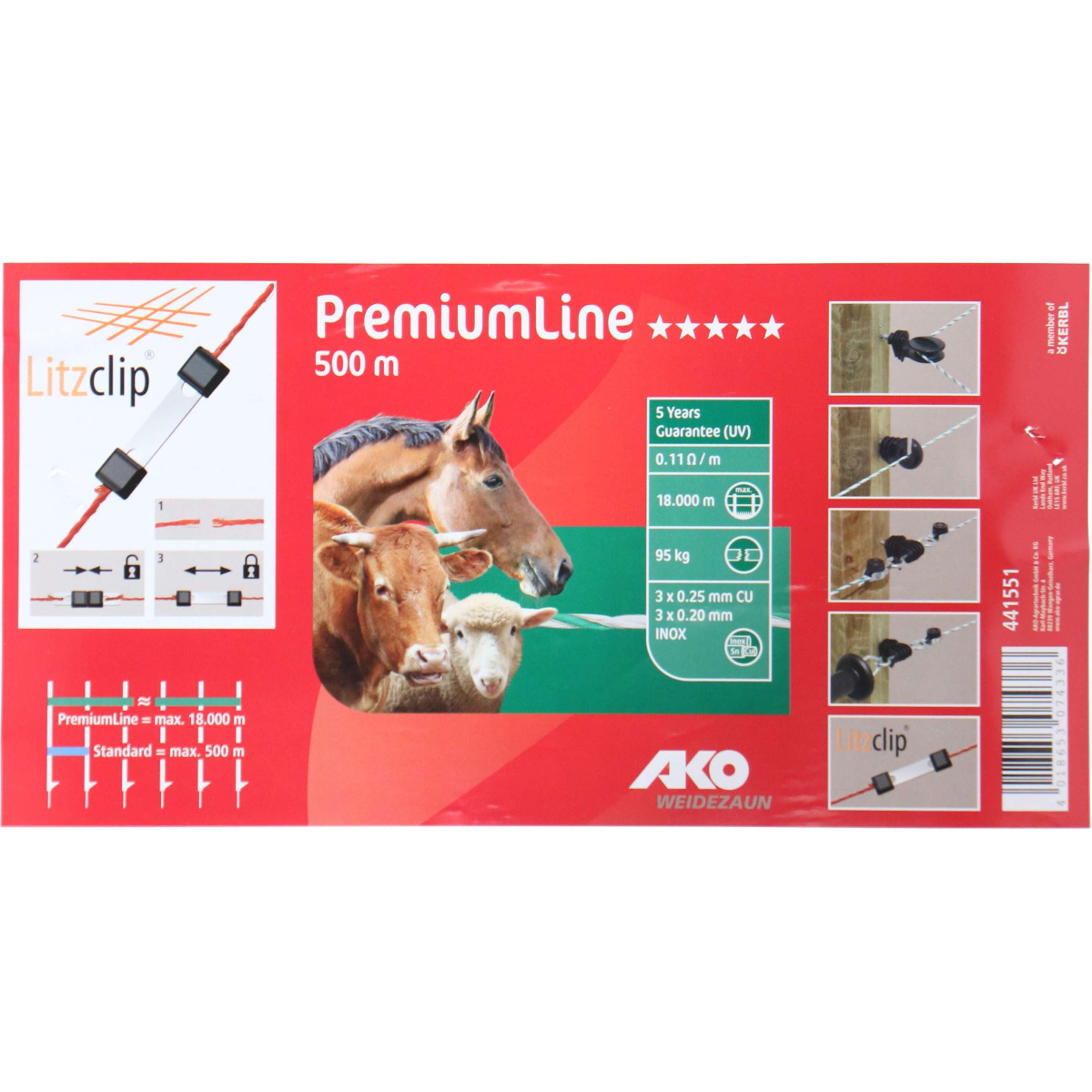 Ako Polywire PremiumLine White/Green