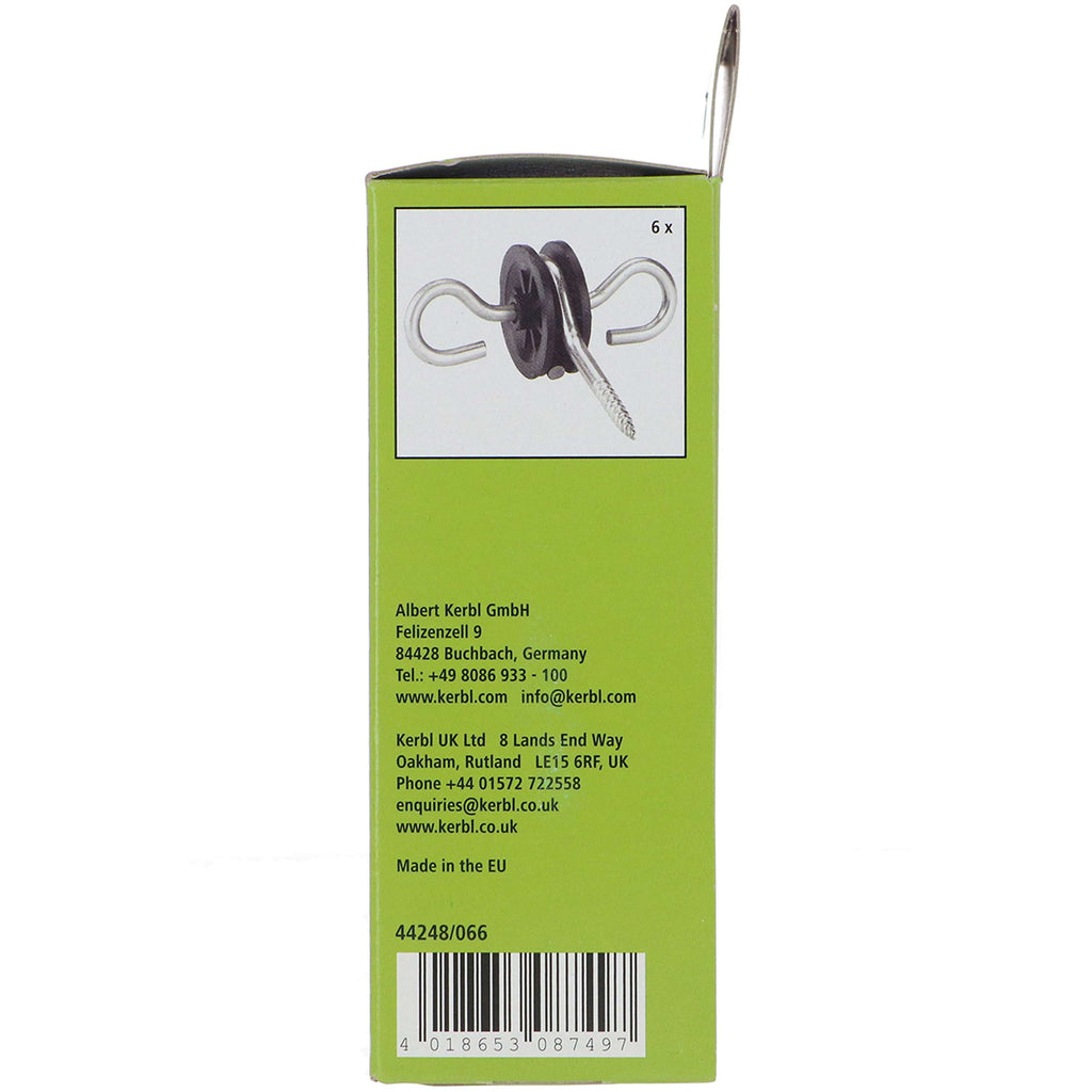Ako Gate Handle Insulator Stainless Steel 6 Pieces Black