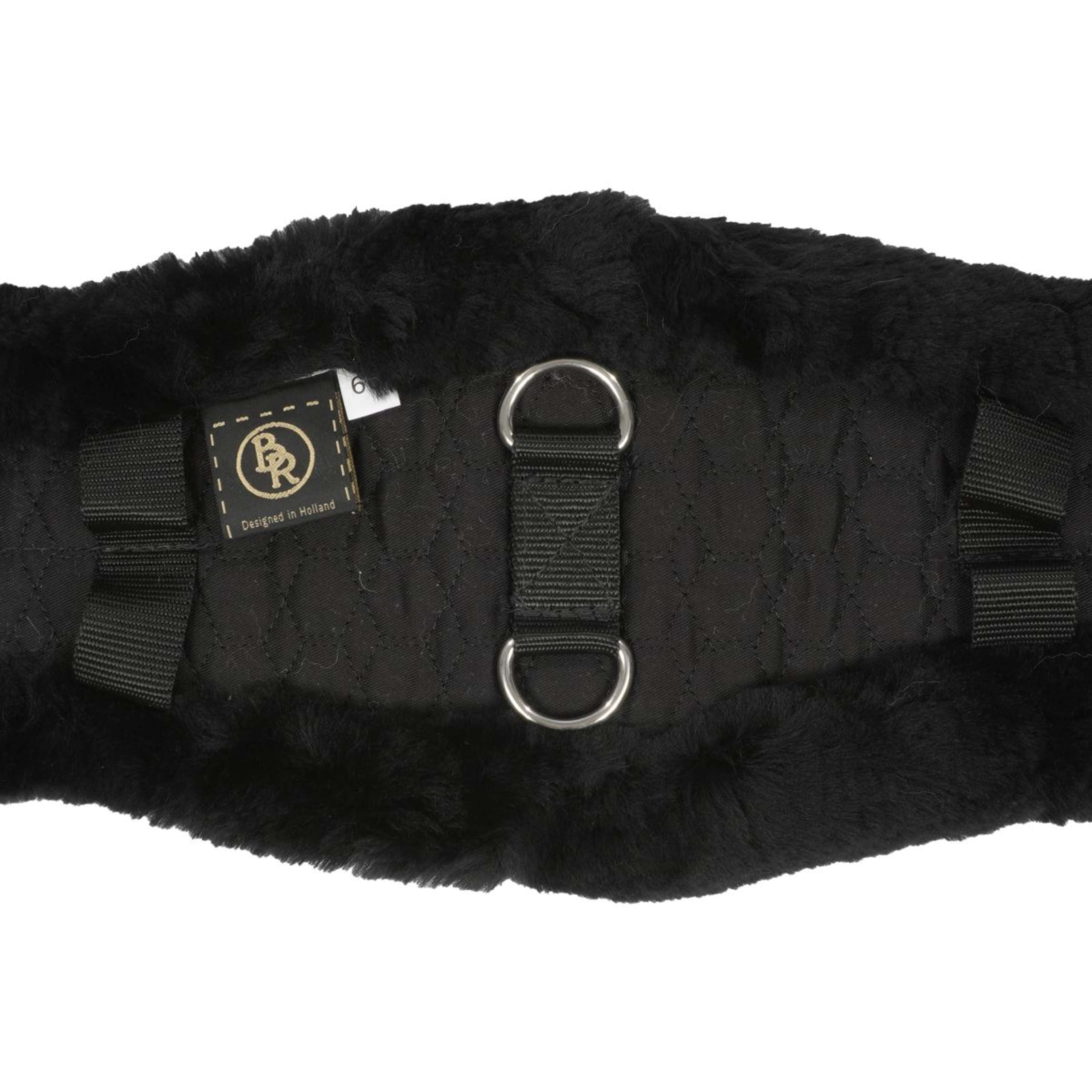 BR Dressage Girth Anatomic Sheepskin Black