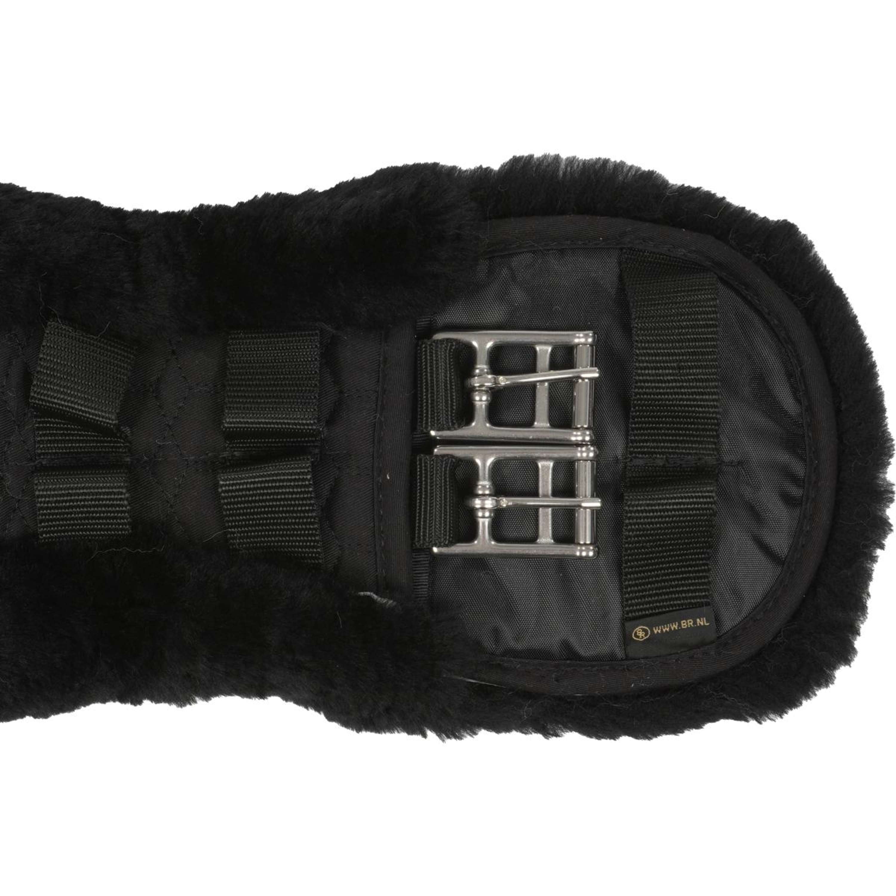BR Dressage Girth Anatomic Sheepskin Black