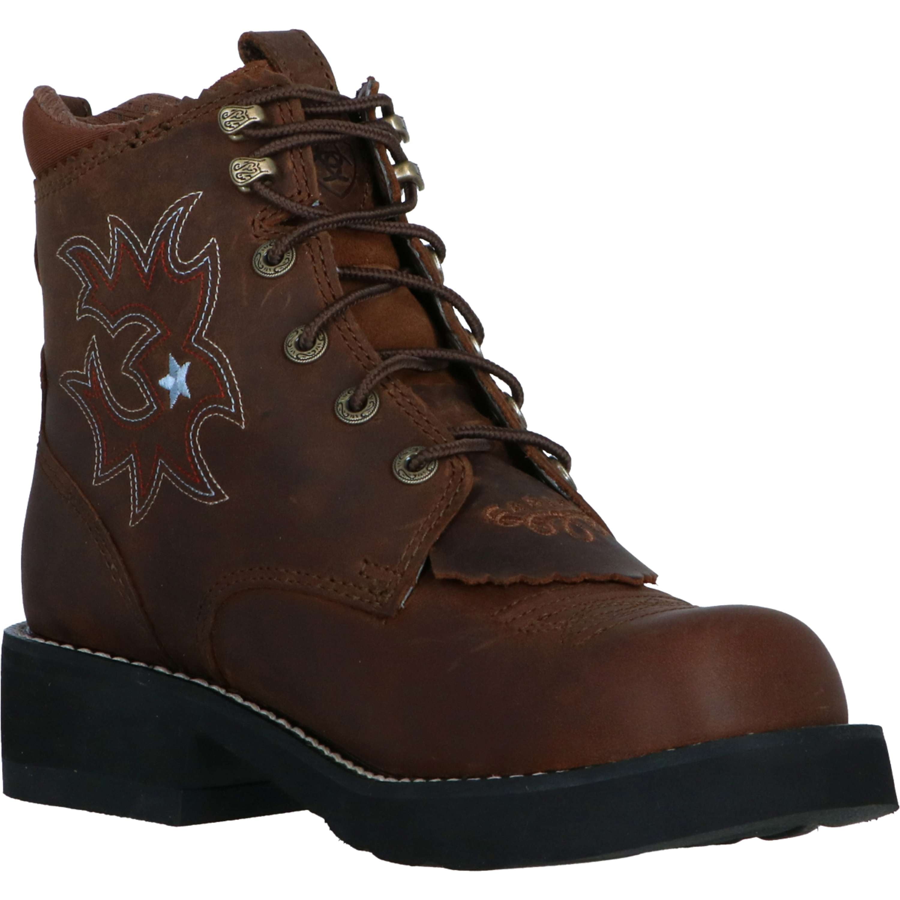 Ariat Stable Boots Western Probaby Lacer Driftwood Brown