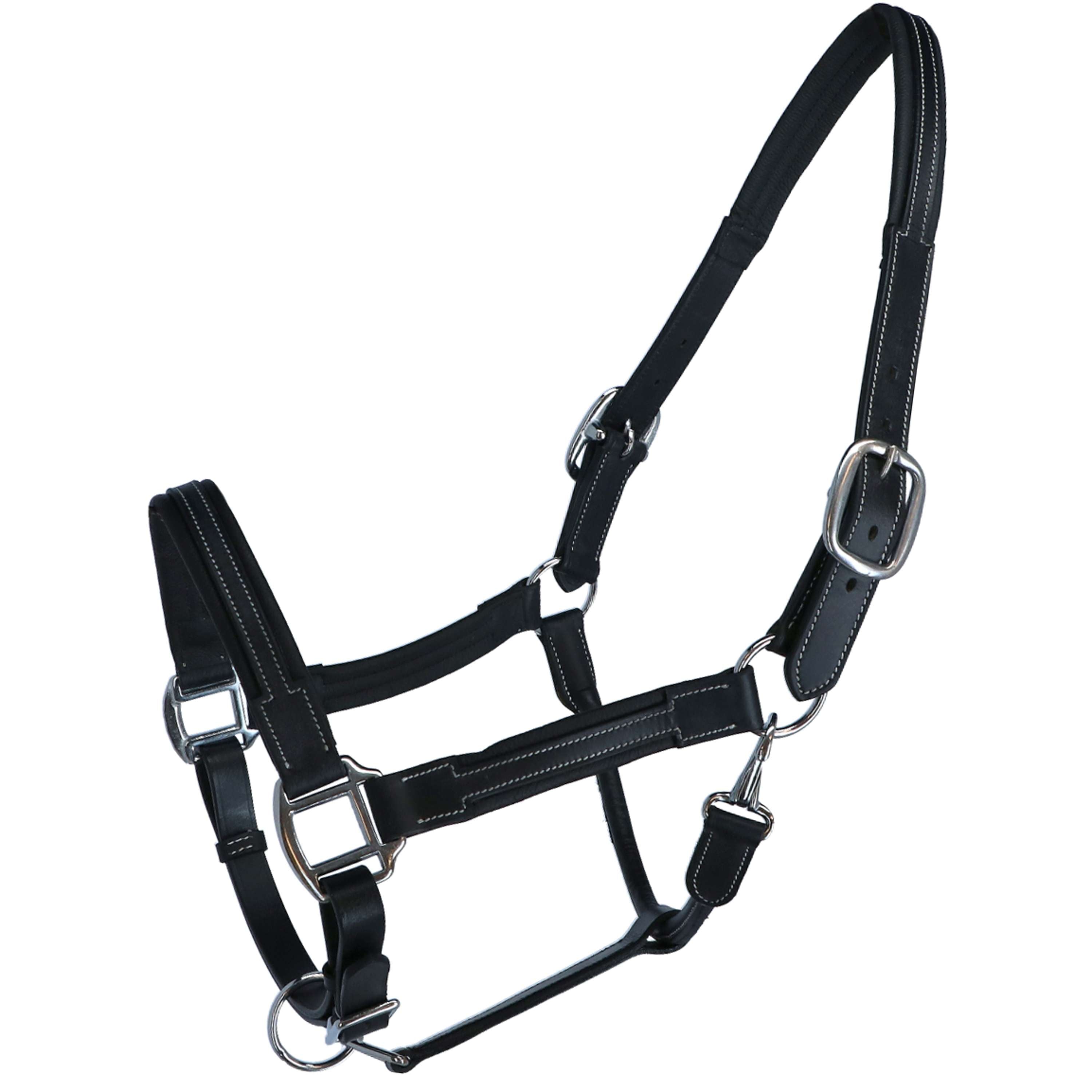 HKM Leather Halter Soft Black