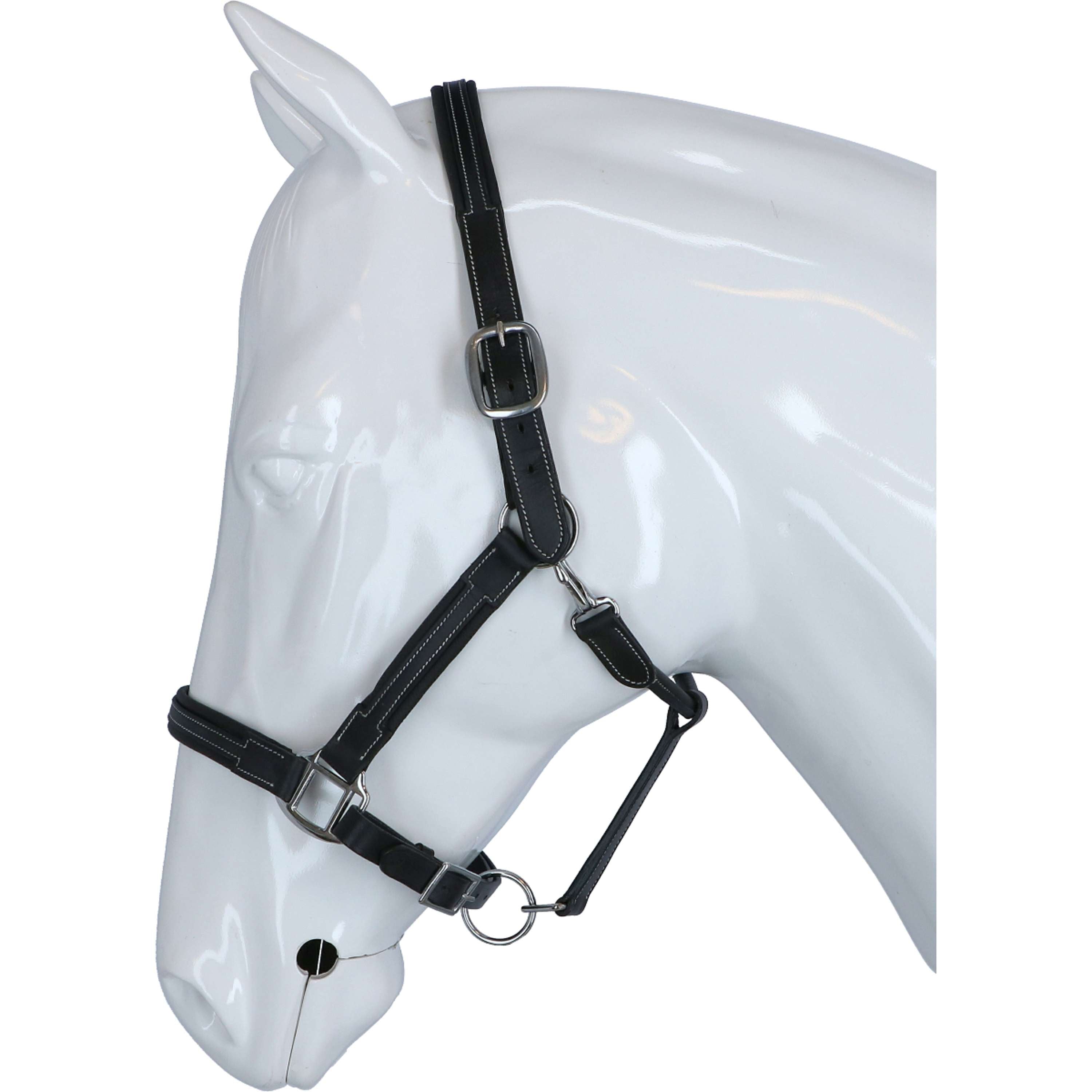 HKM Leather Halter Soft Black