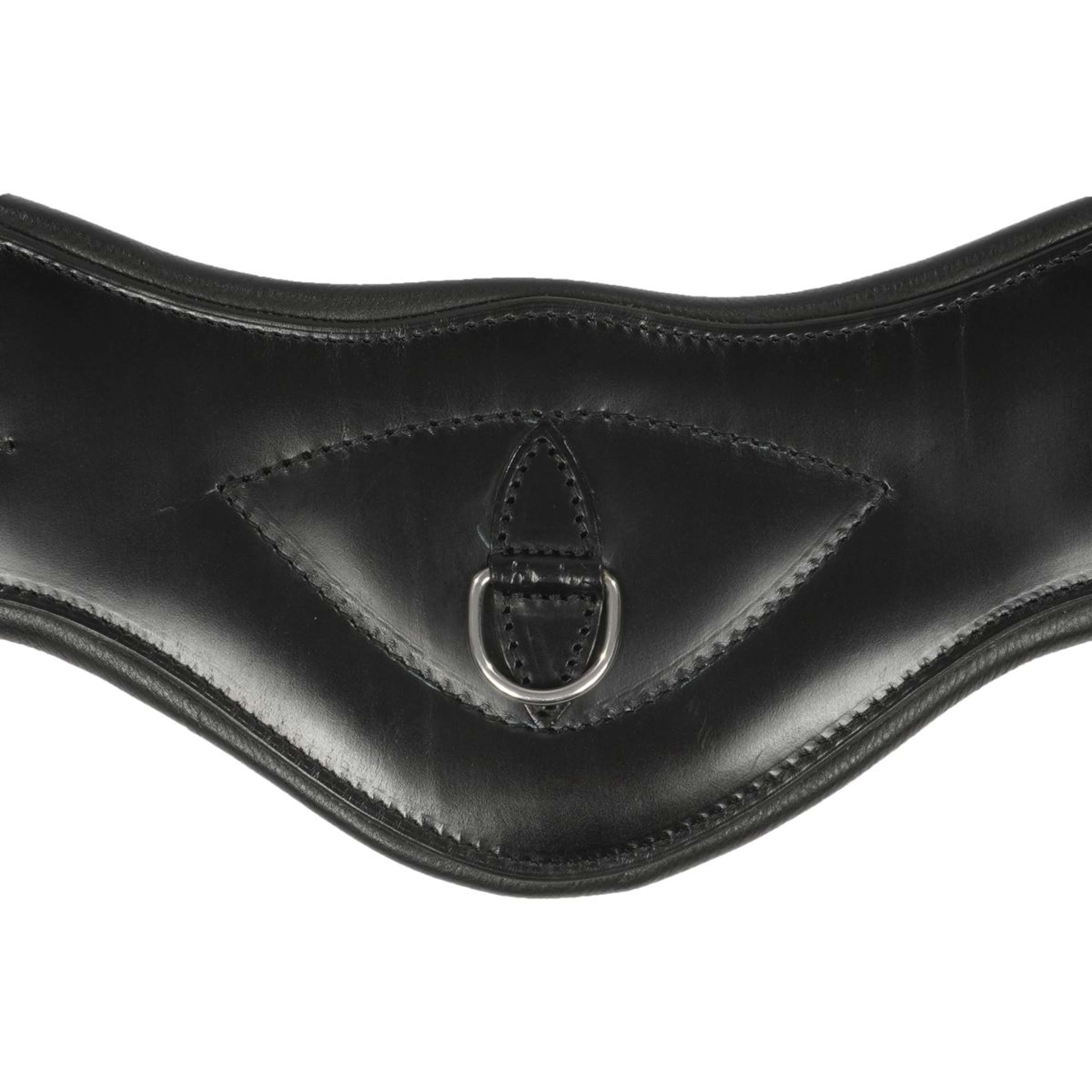 ANKY Girth Leather Dressage Anatom. 2-Side Elast. Black