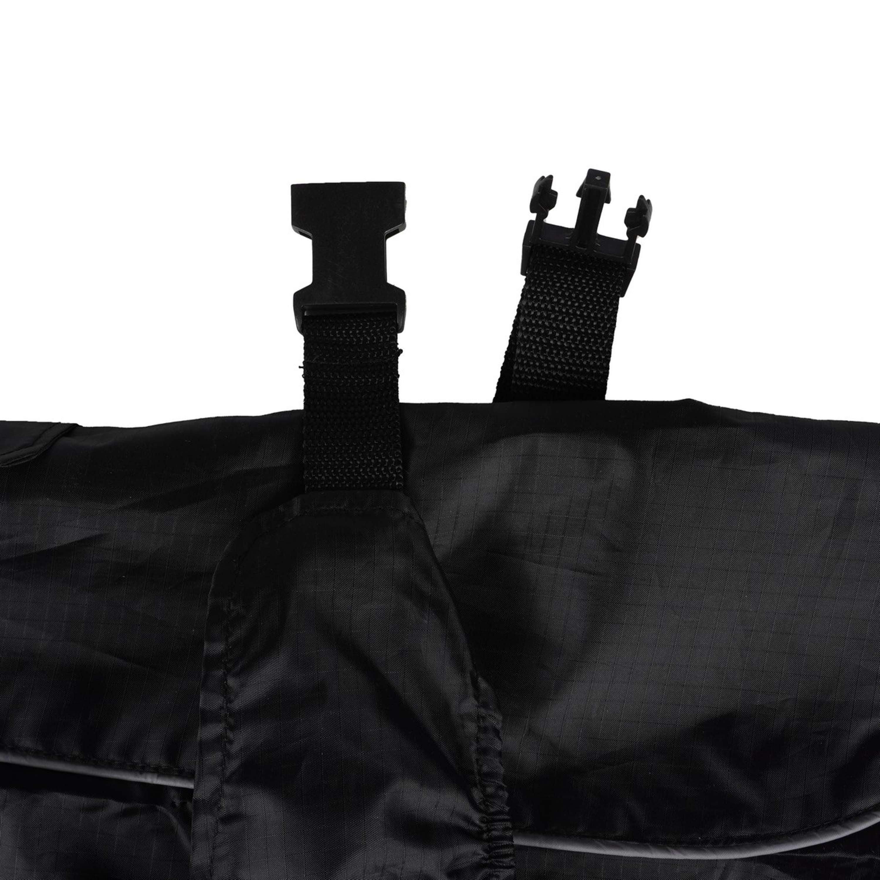 Covalliero Dog Rain Coat Forks Black