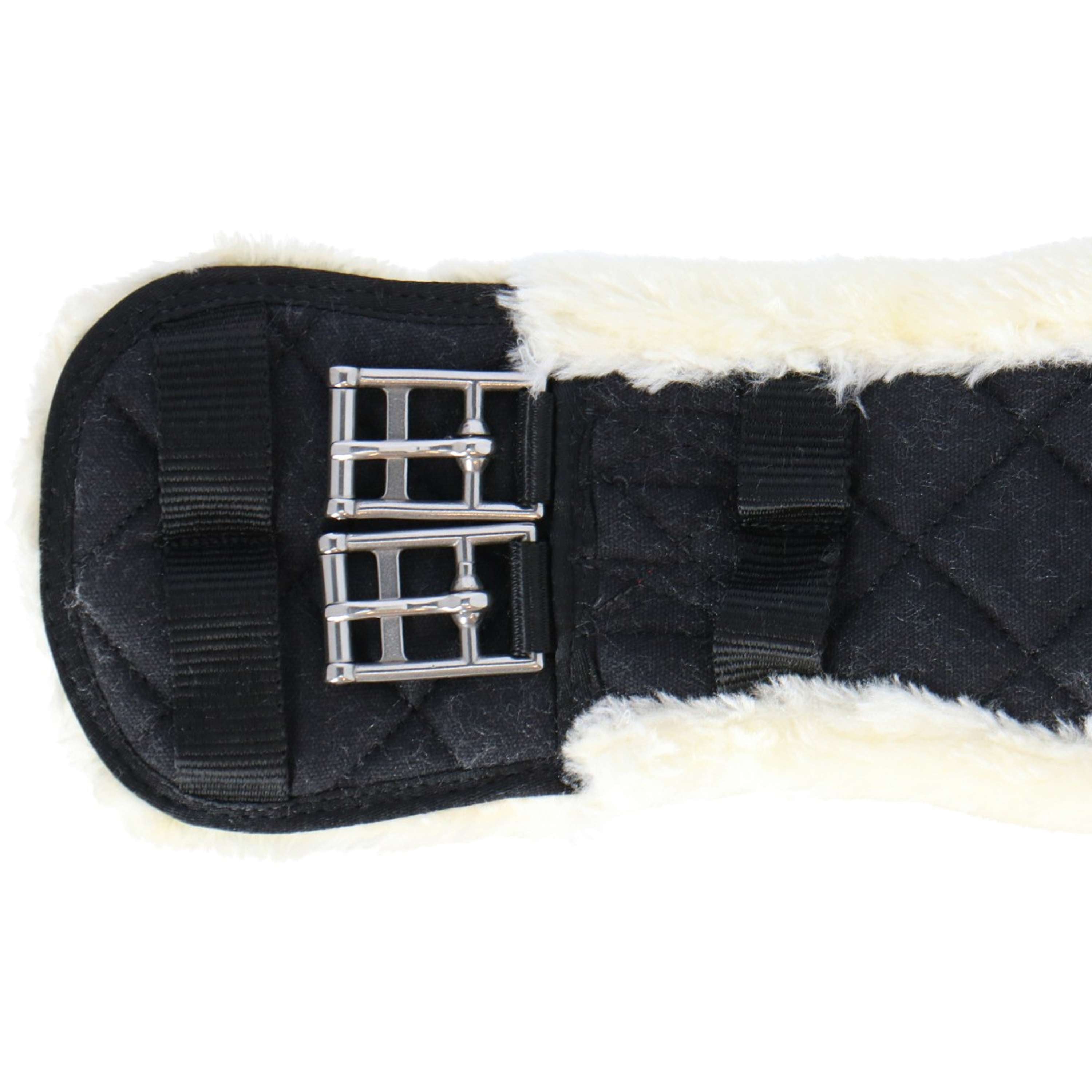 HORKA Girth Textiles with Fur Black