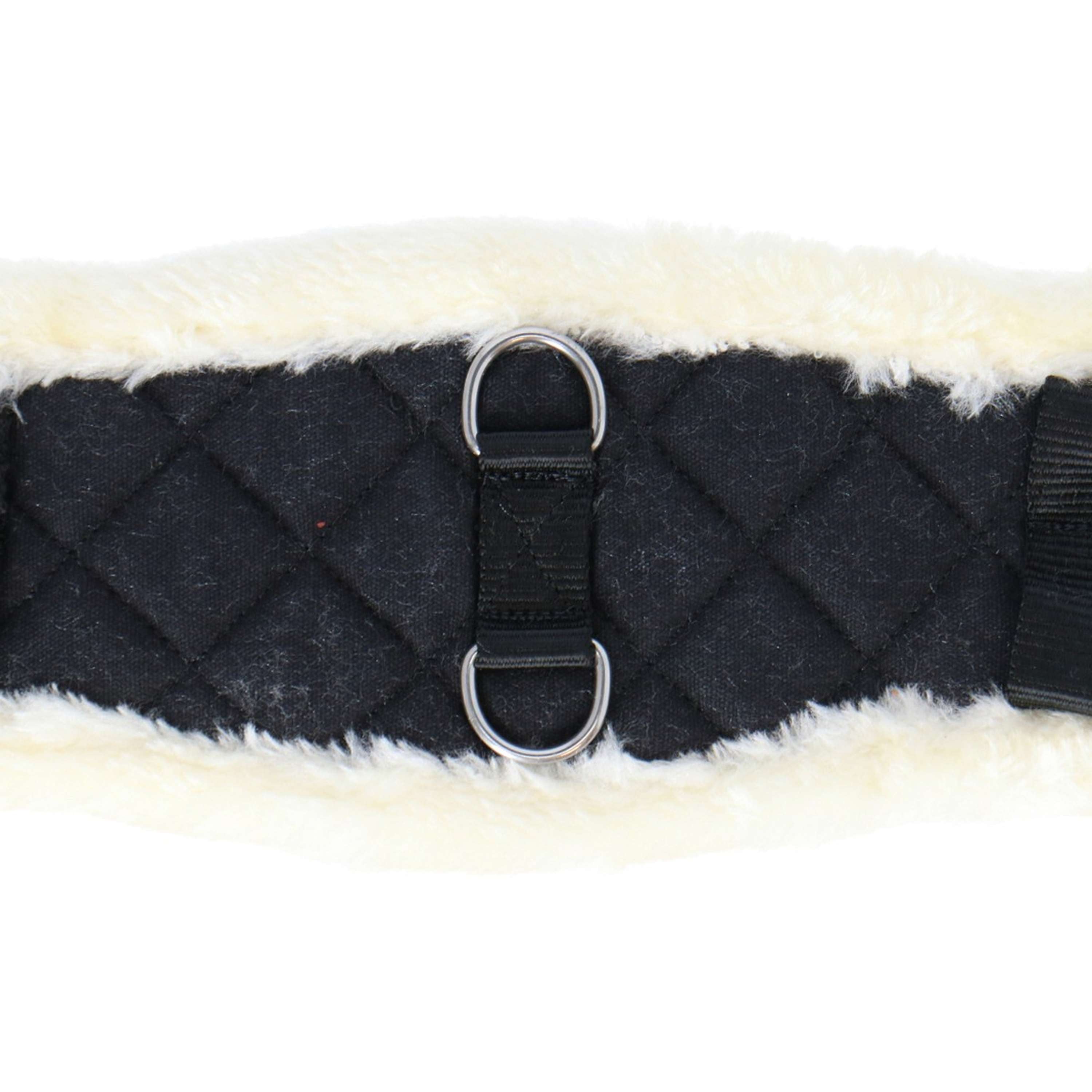 HORKA Girth Textiles with Fur Black