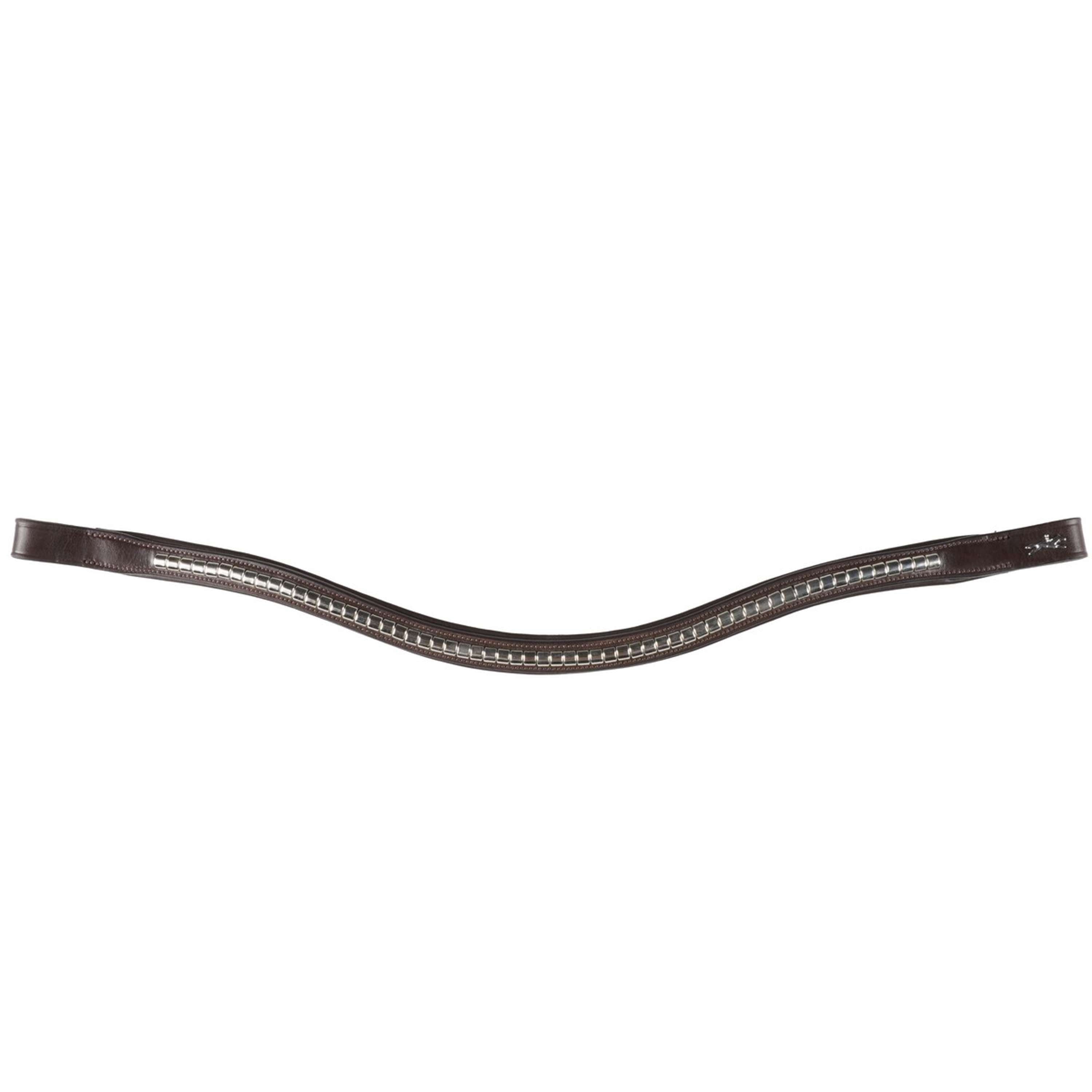 Schockemöhle Browband Clincher Select Wave Espresso/Silver