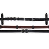 Schockemöhle Reins Rubber/Leather with Buckles Darkbrown/Silver