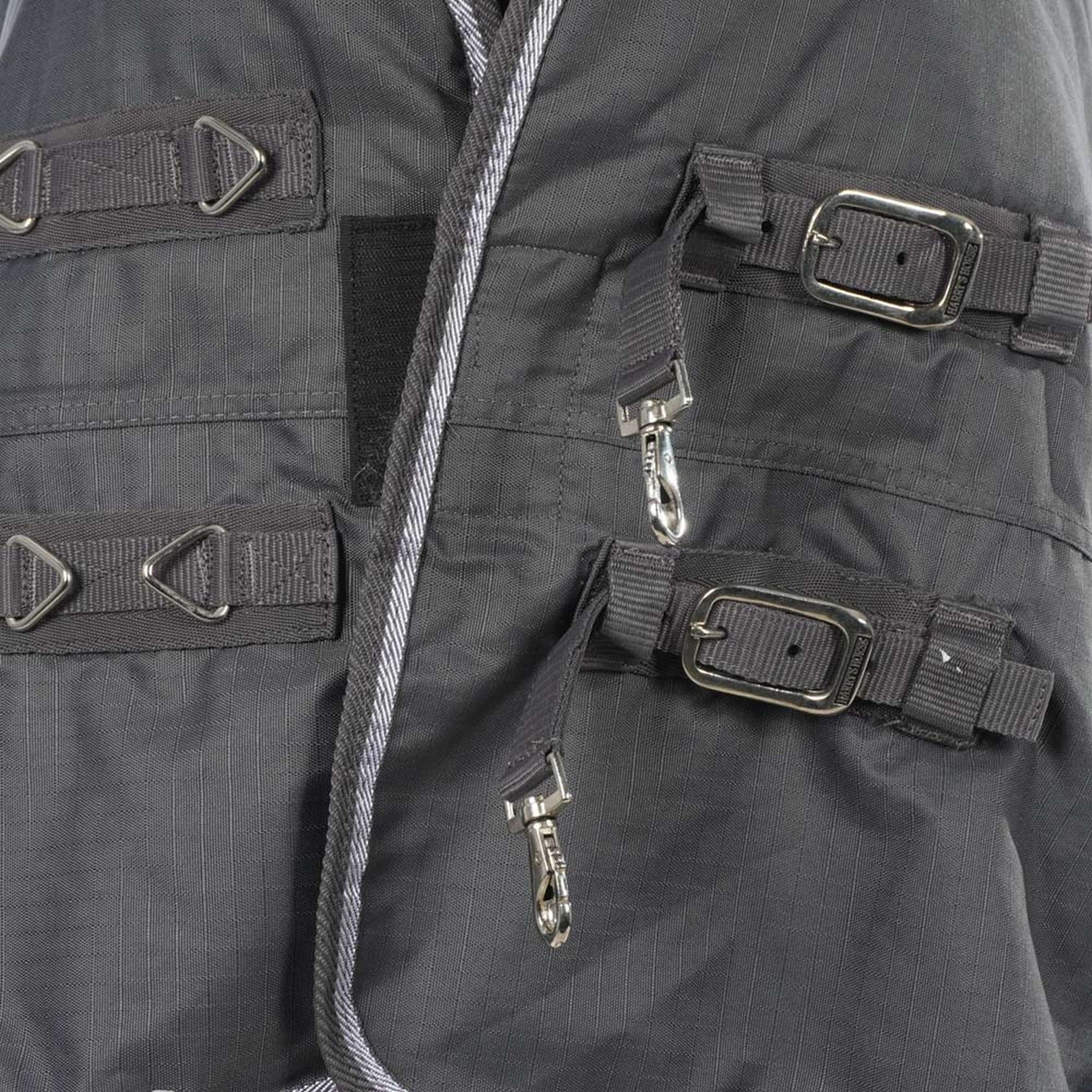 Harry's Horse Outdoor Rug Thor 200g with a Hood Ebony