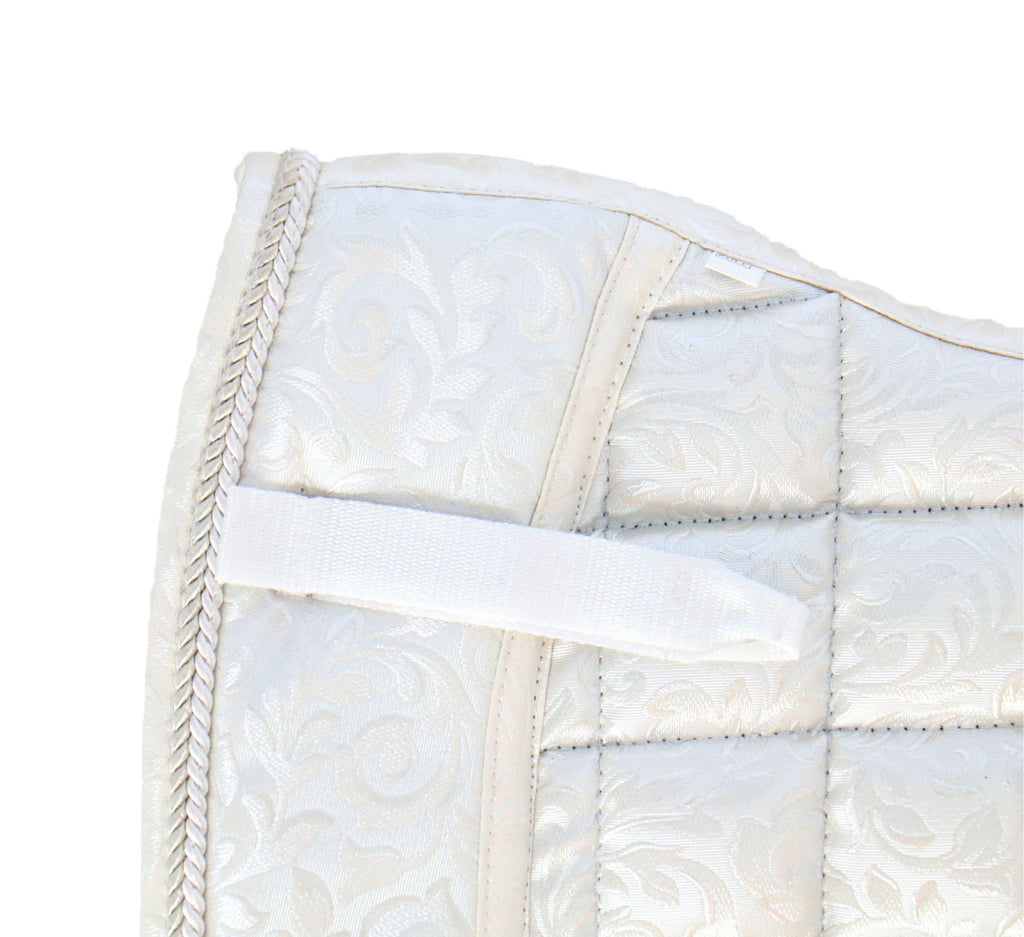 HB Showtime Saddlepad Lake View Dressage Pearl White