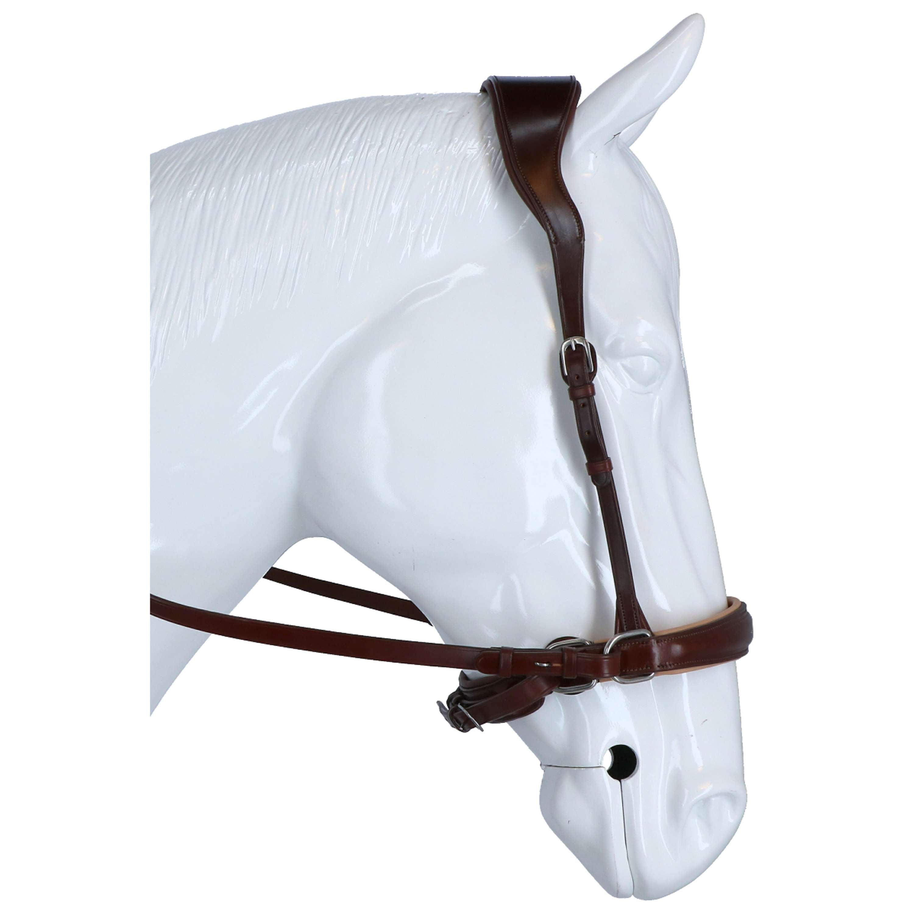 F.R.A. Bit-less Bridle Alizée Mistral Side Pull Rubber Gripreins Beige