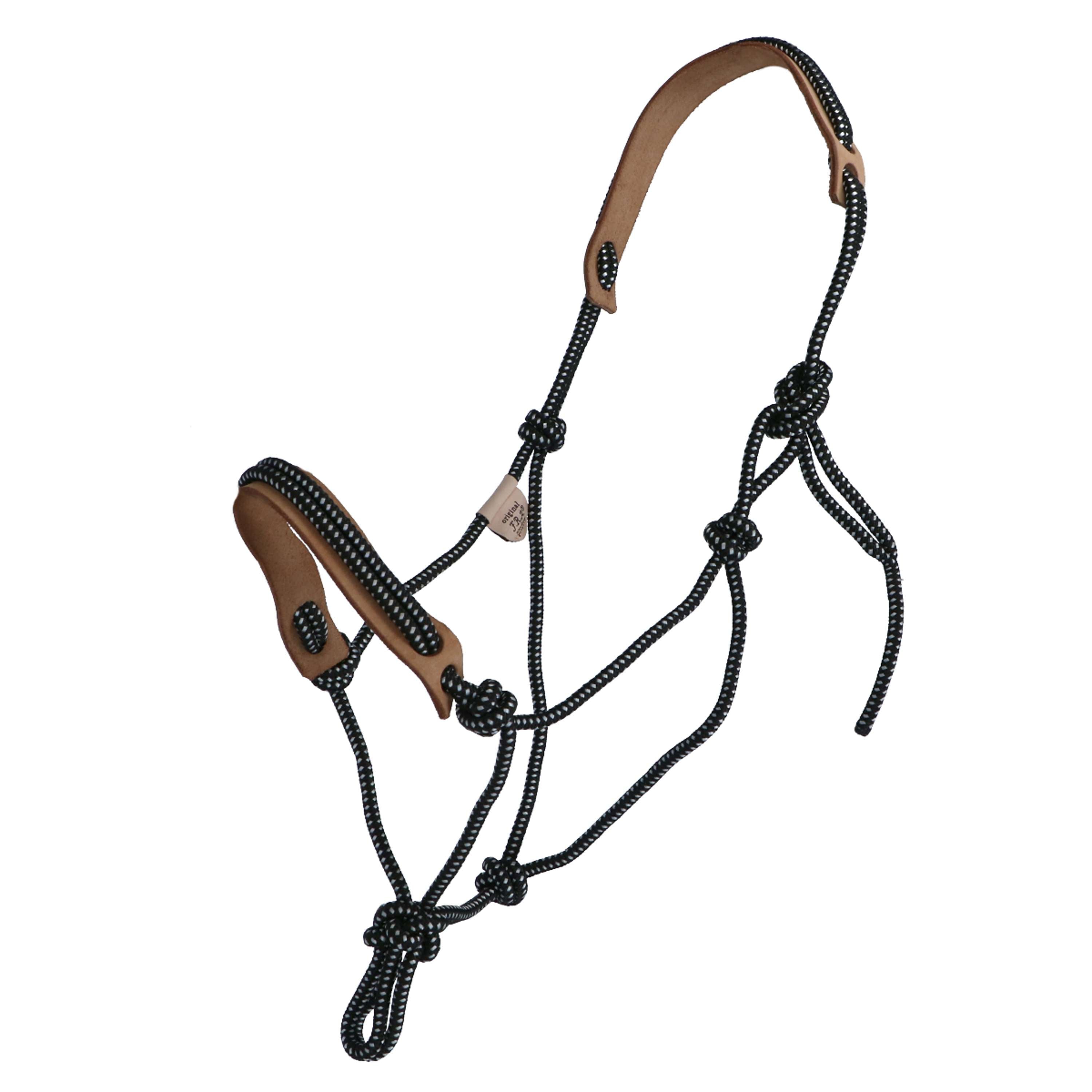 F.R.A. Rope Halter Pablo Profi 6 Ruchi Collection Nylon/Leather Black/White