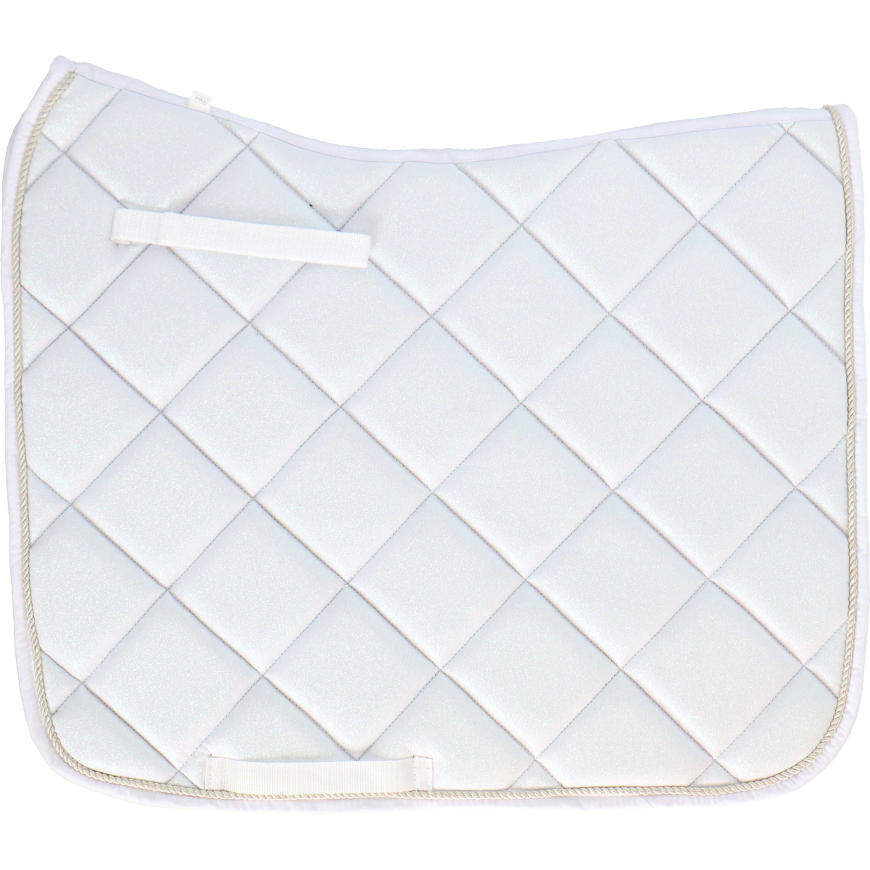 HB Saddlepad Sparkling Glitter Dressage White