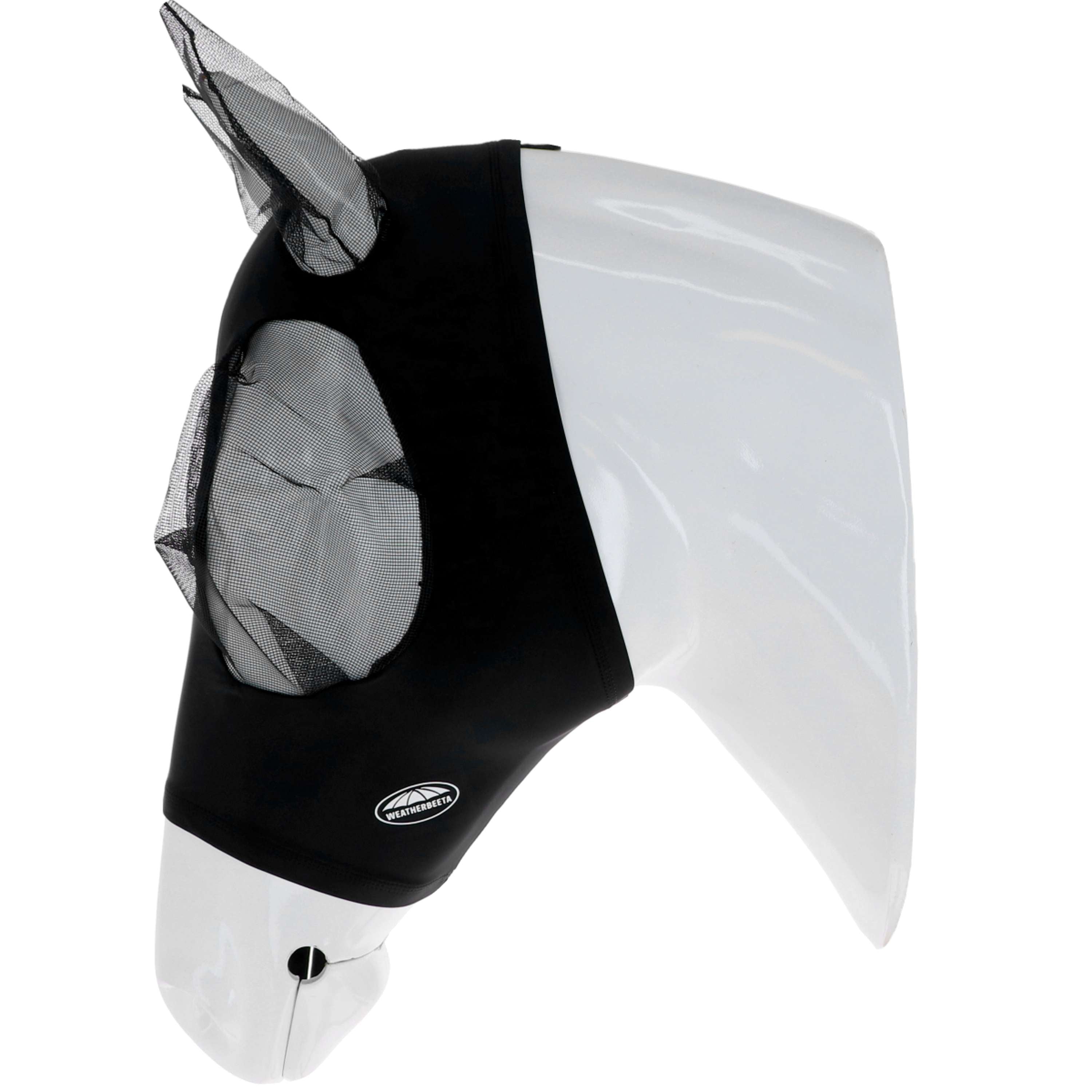 WeatherBeeta Fly Mask Deluxe Stretch Bug with Ears Black