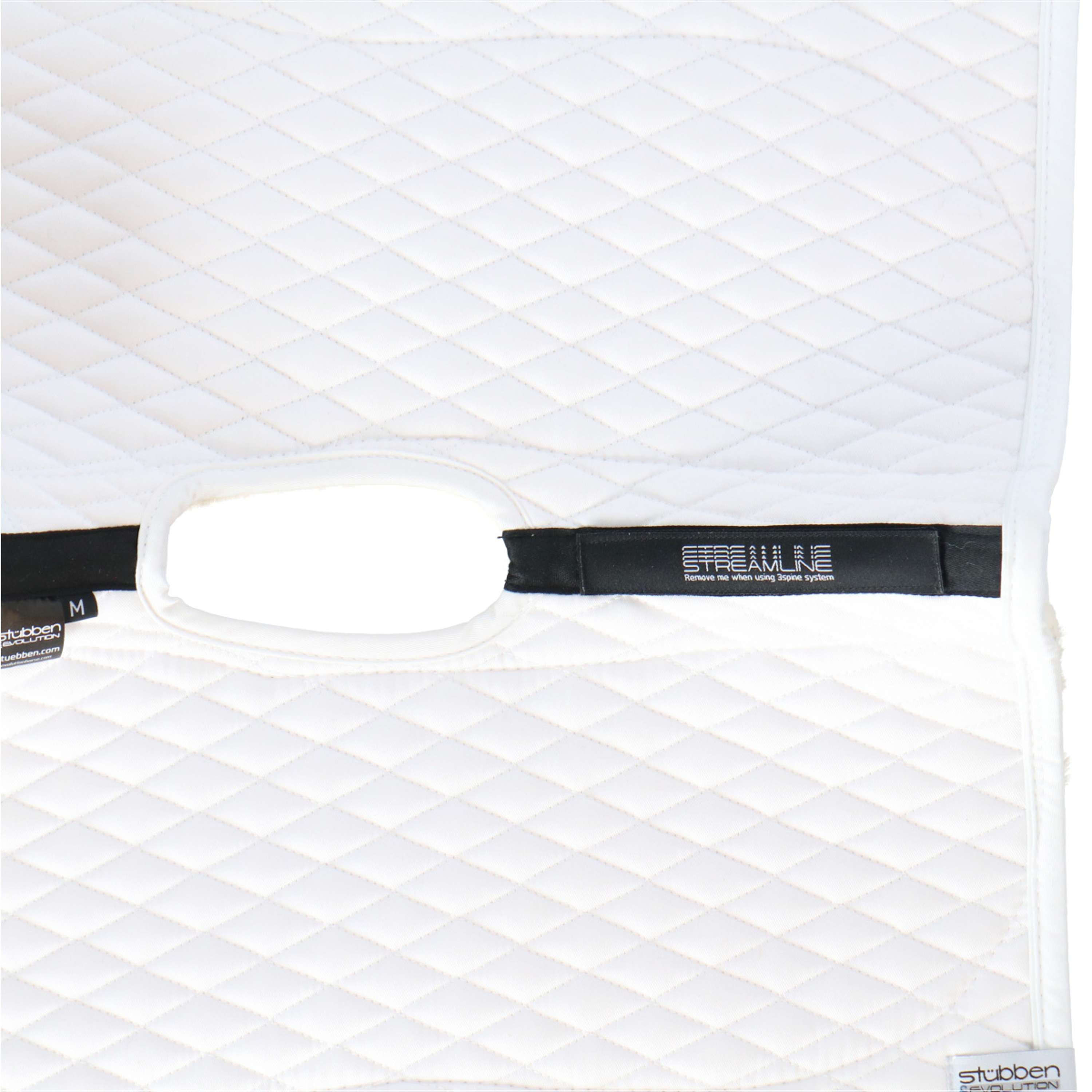 Stübben Saddlepad Streamline Dressage Lambskin White