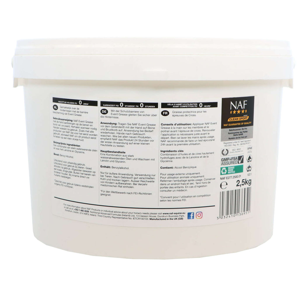 NAF Eventing Cream Event Grease