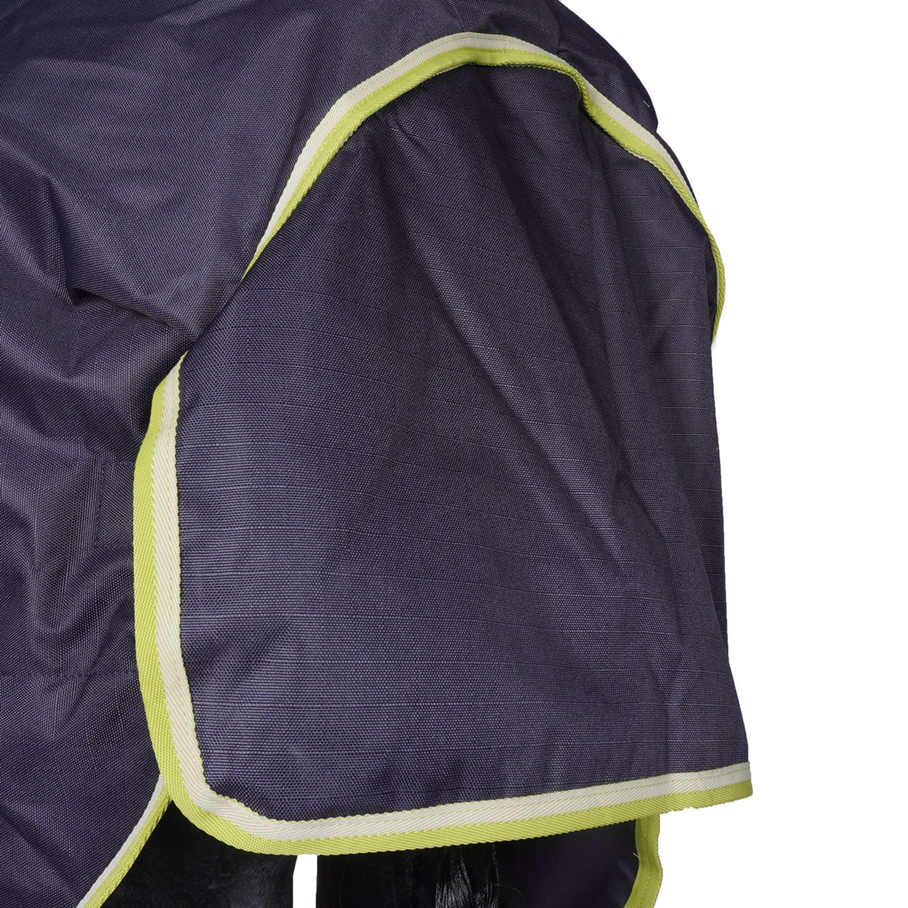 Bucas Oasis Turnout Neck 200g Dark Grey/Lime