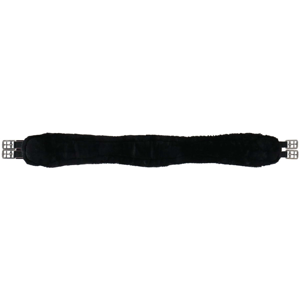 Covalliero Saddle Girth Faux Fur Long Black