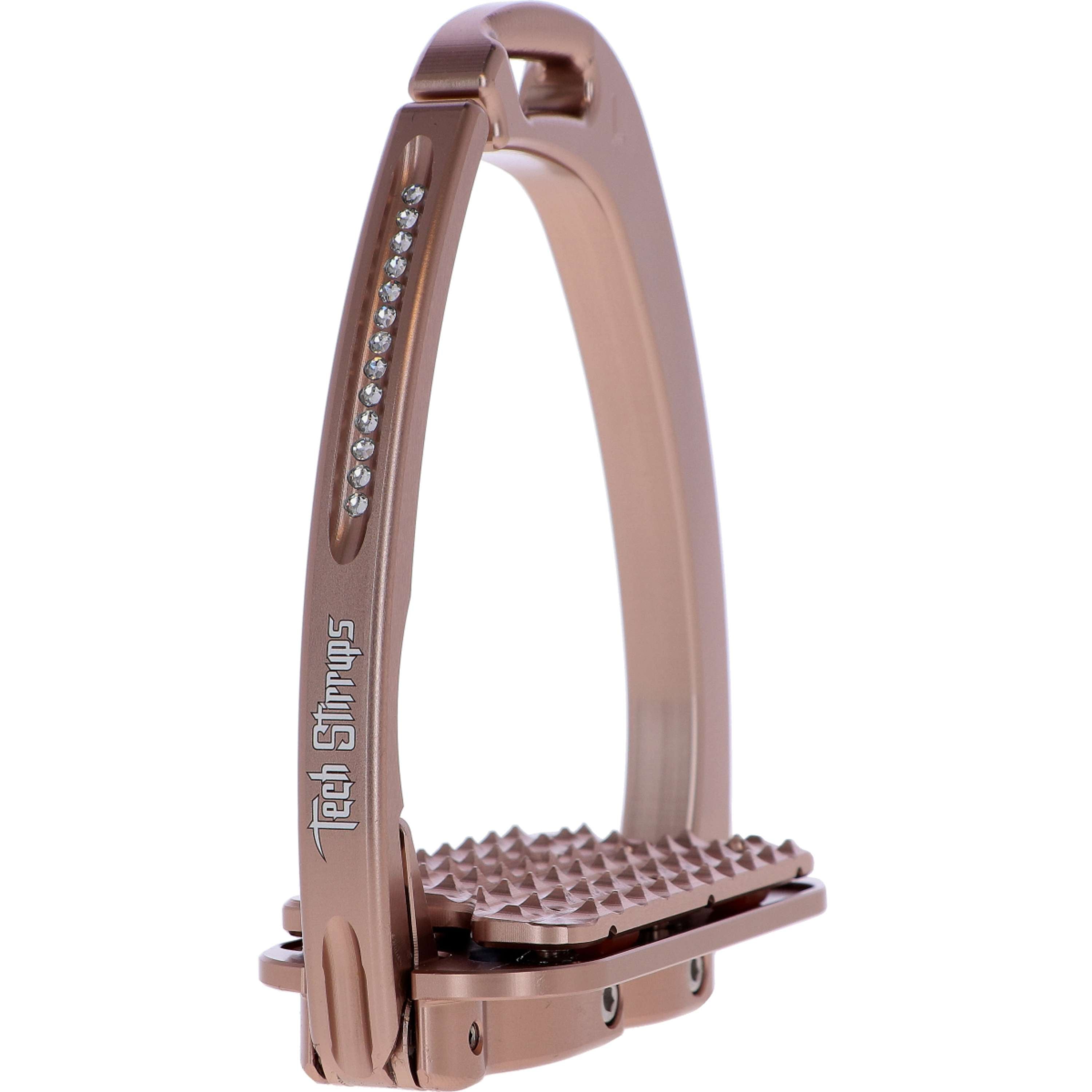 Tech Stirrups Stirrups Venice Plus Swarovski Dressage Rosegold
