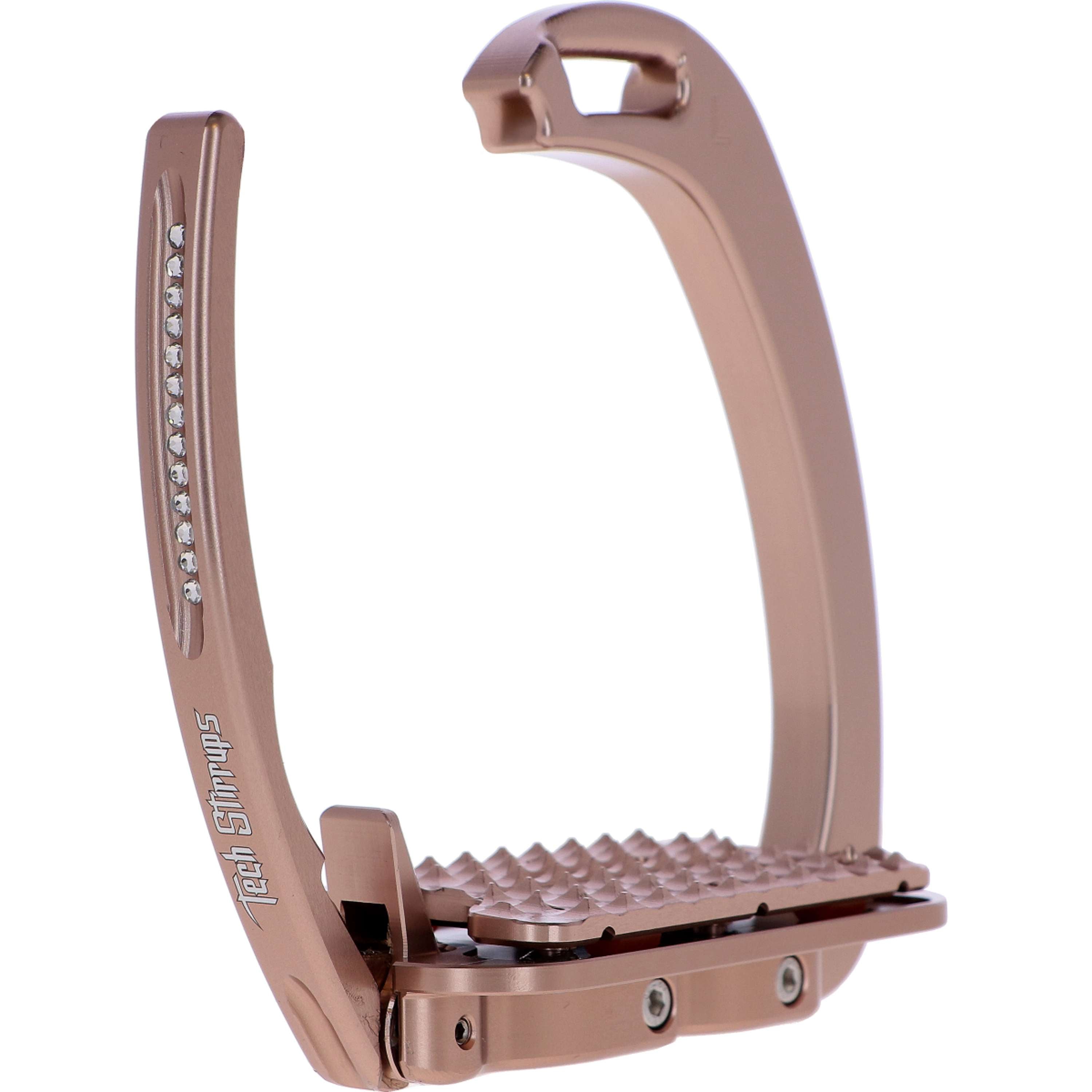 Tech Stirrups Stirrups Venice Plus Swarovski Dressage Rosegold