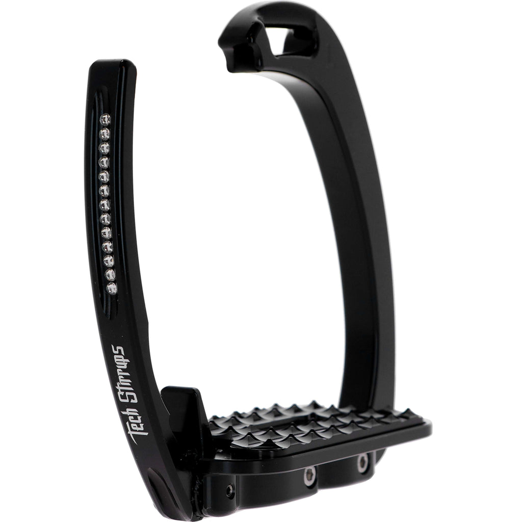 Tech Stirrups Stirrups Venice Sloped Evo Swarovski Black/Black