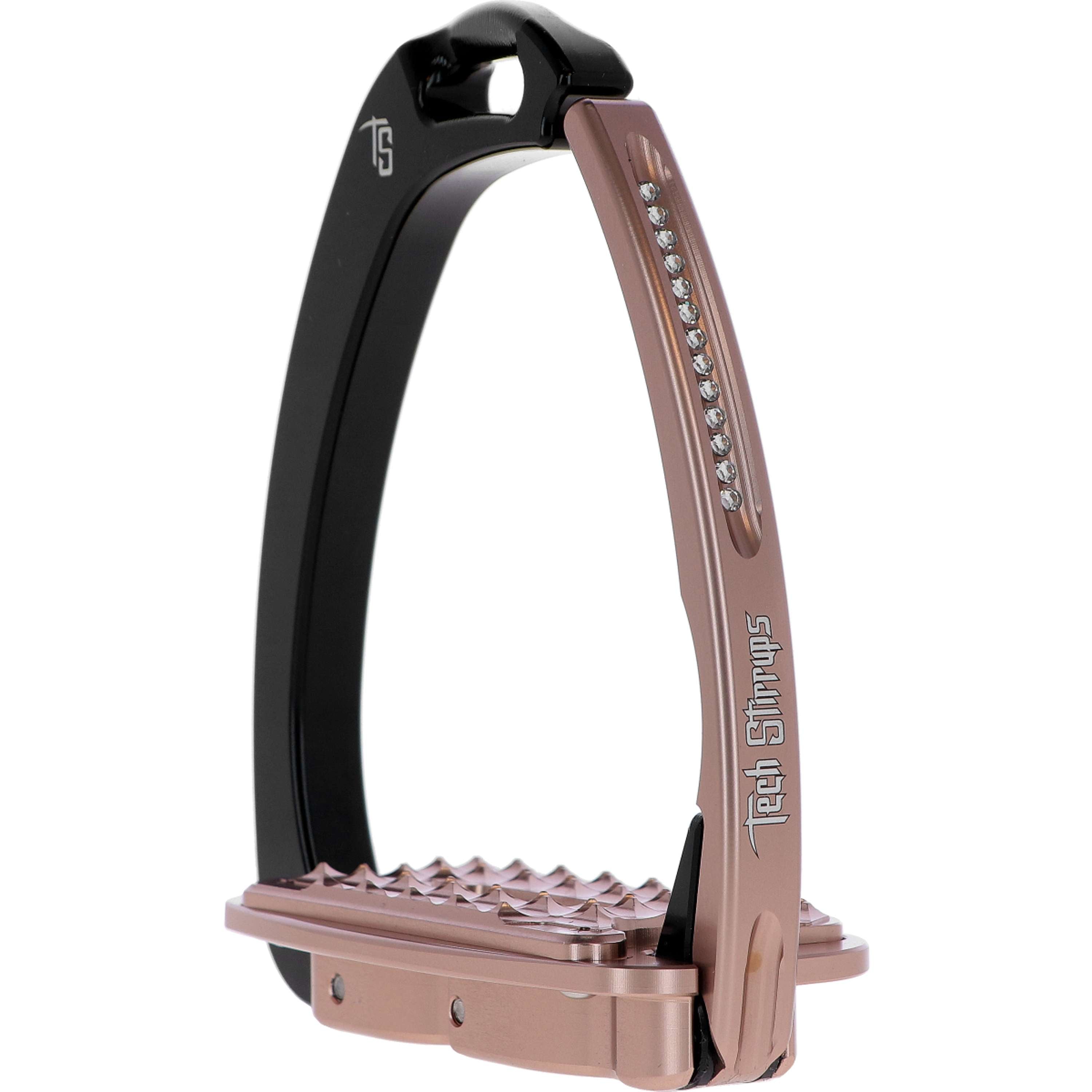 Tech Stirrups Stirrups Venice Sloped Evo Swarovski Black/Rosegold