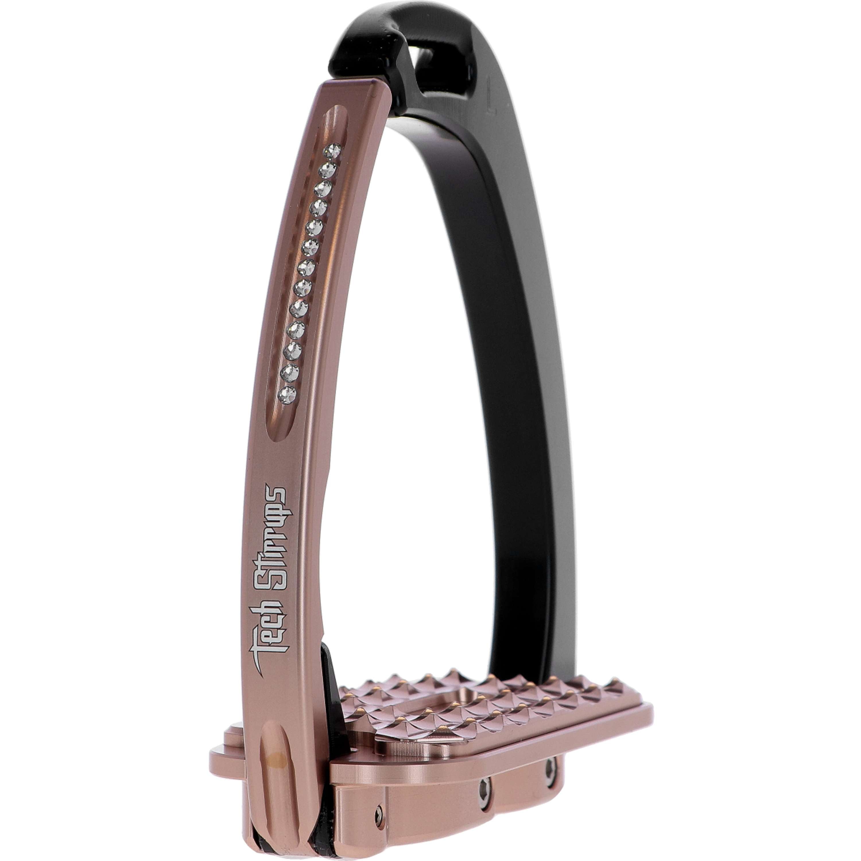Tech Stirrups Stirrups Venice Sloped Evo Swarovski Black/Rosegold