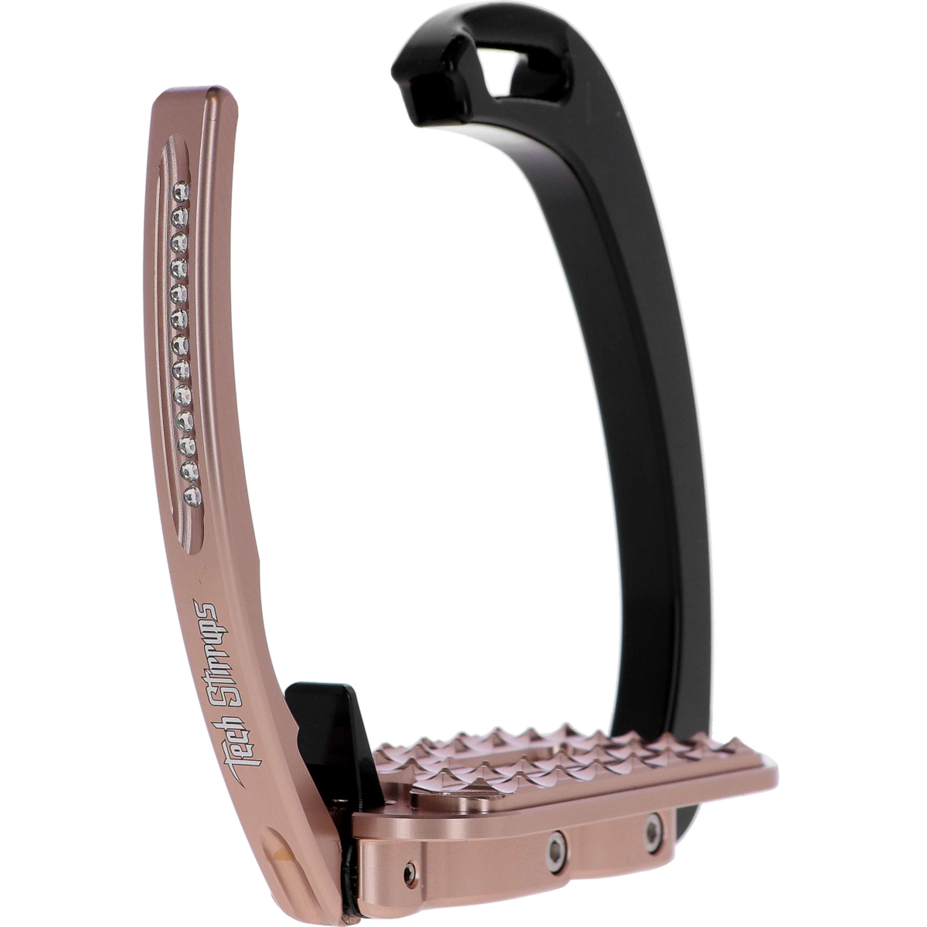 Tech Stirrups Stirrups Venice Sloped Evo Swarovski Black/Rosegold
