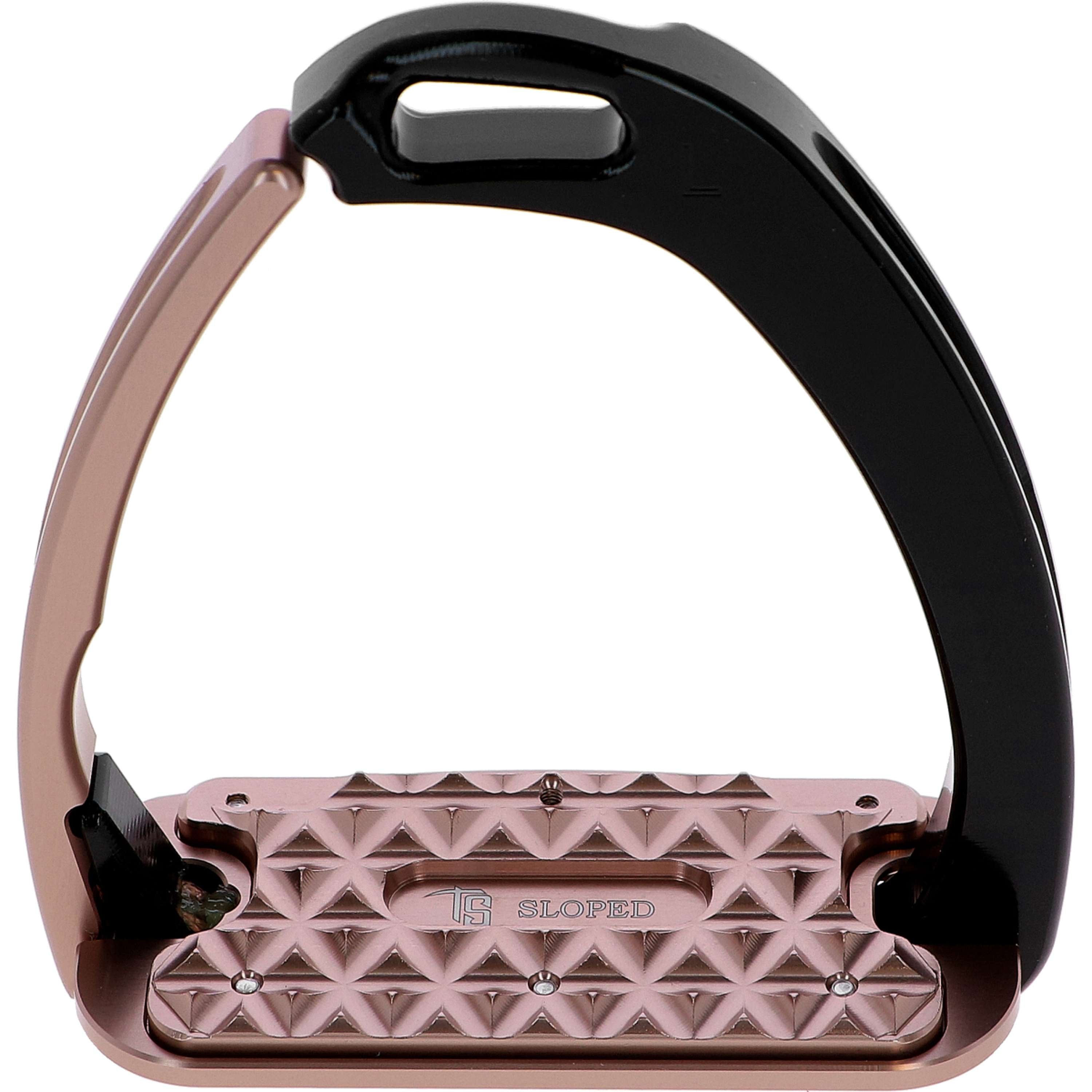 Tech Stirrups Stirrups Venice Sloped Evo Swarovski Black/Rosegold