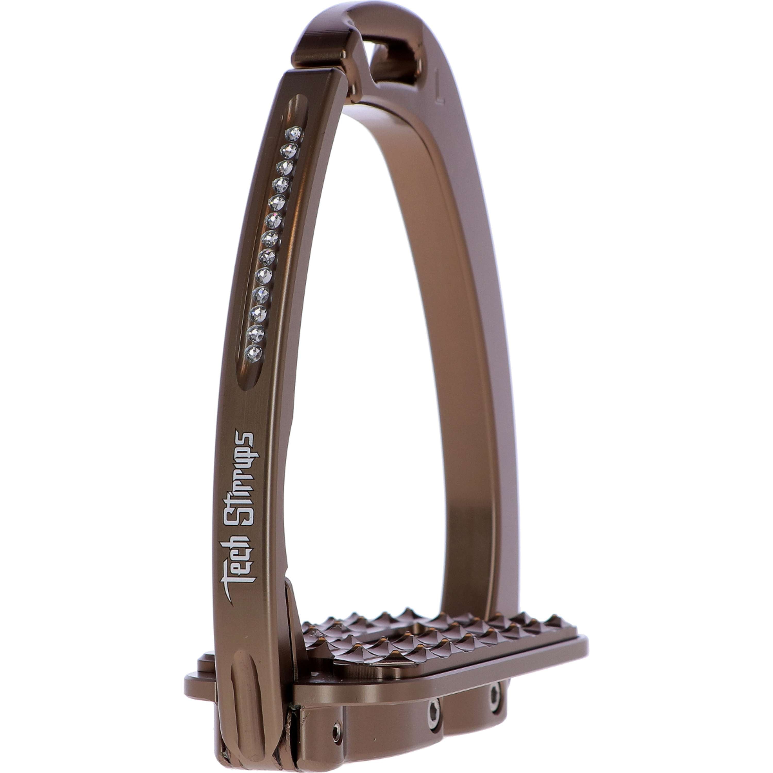 Tech Stirrups Stirrups Venice Sloped Evo Swarovski Brown
