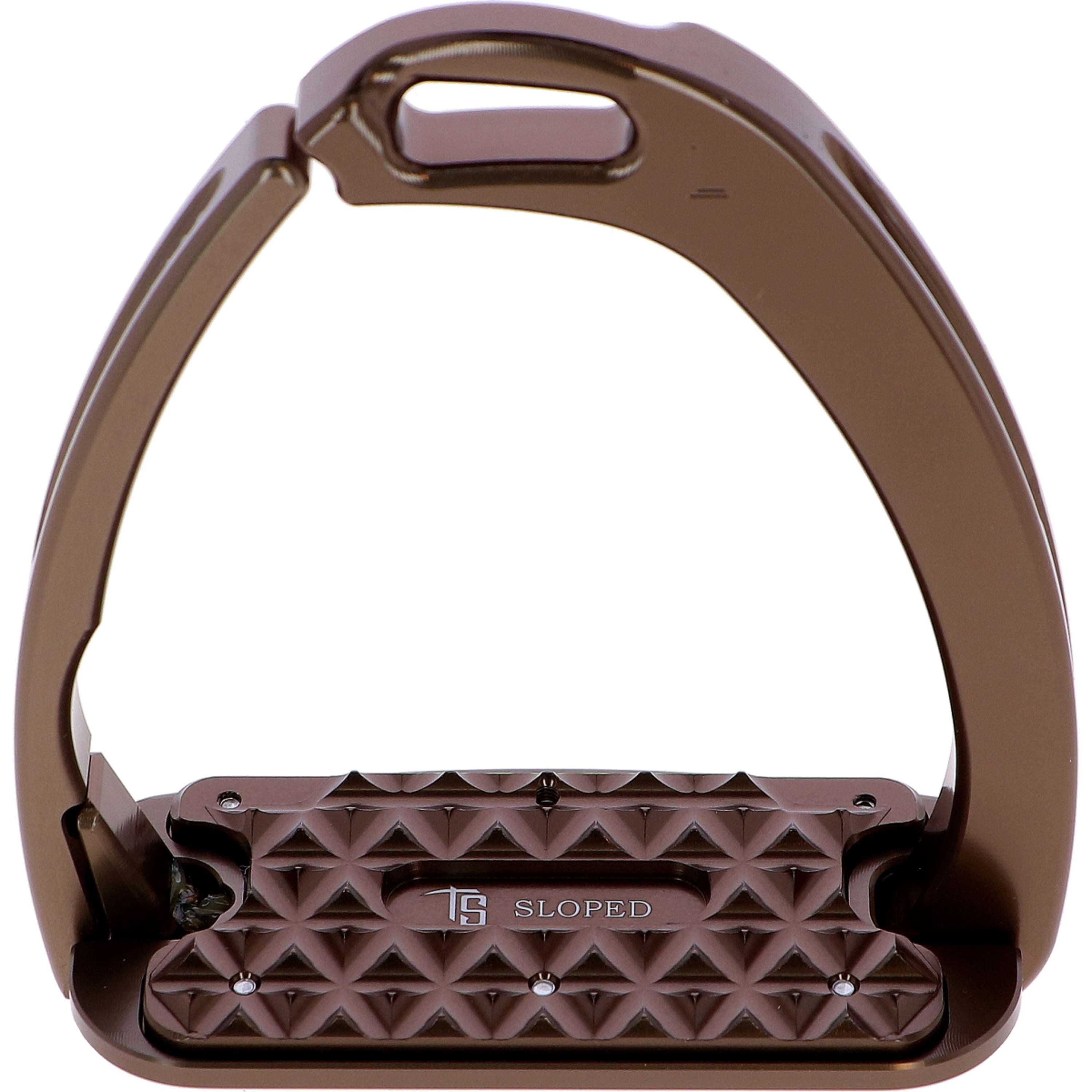 Tech Stirrups Stirrups Venice Sloped Evo Swarovski Brown