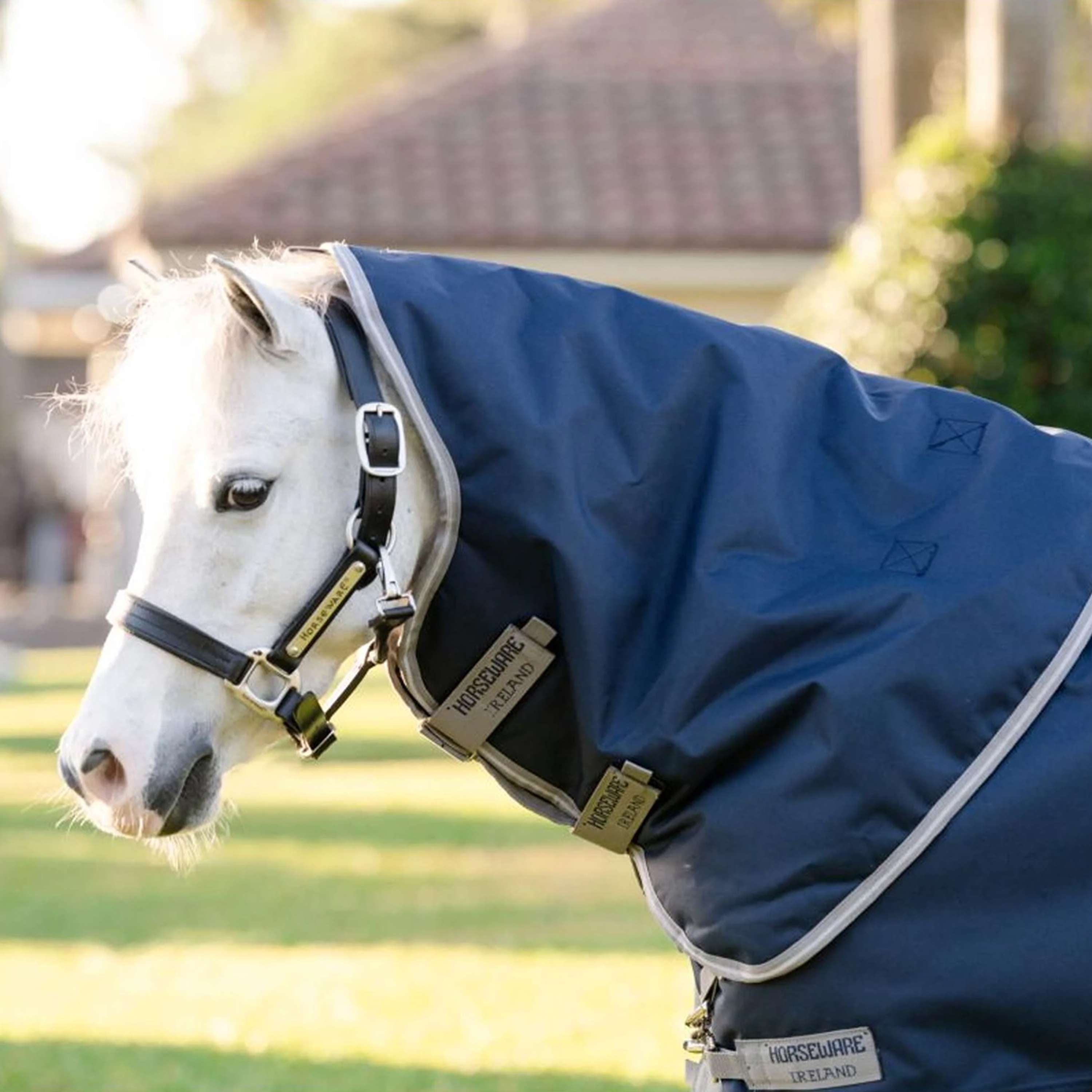 Amigo Turnout 1200D Plus Pony 50g Navy/Titanium Grey/Silver