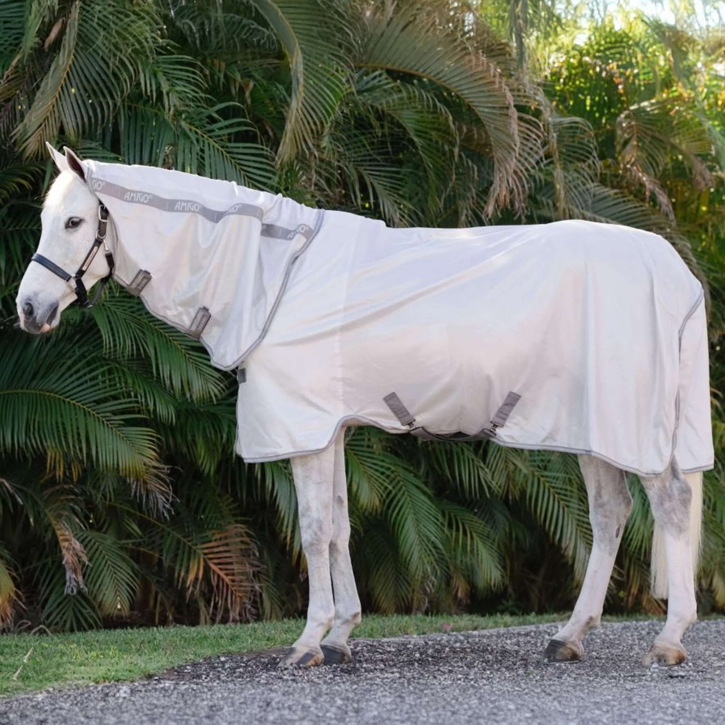 Amigo Fly Rug Integrated Silver/Titanium Grey/Silver