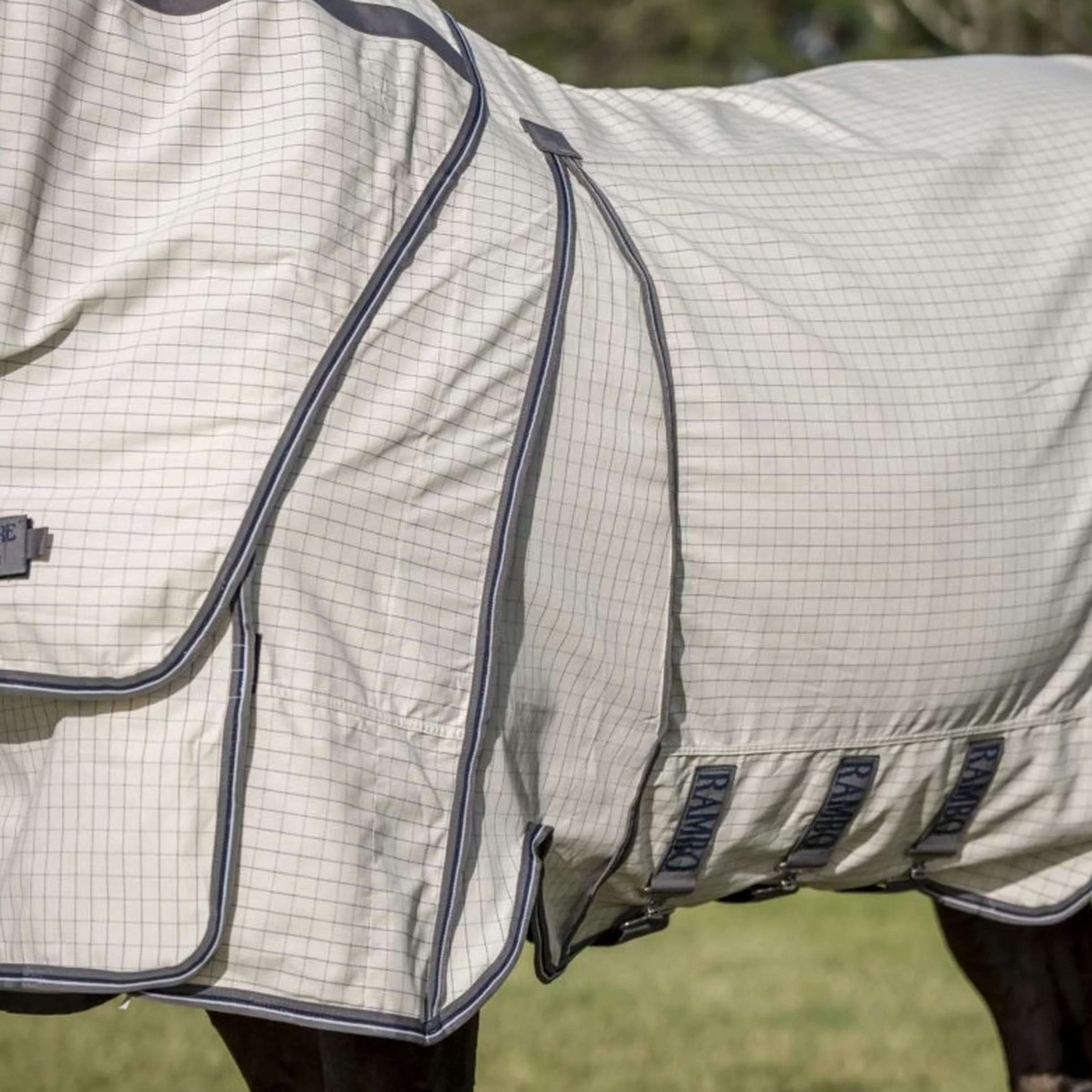 Rambo Optimo Supreme Summer Sheet Plus Navy check/Thunderstorm Grey/Silver