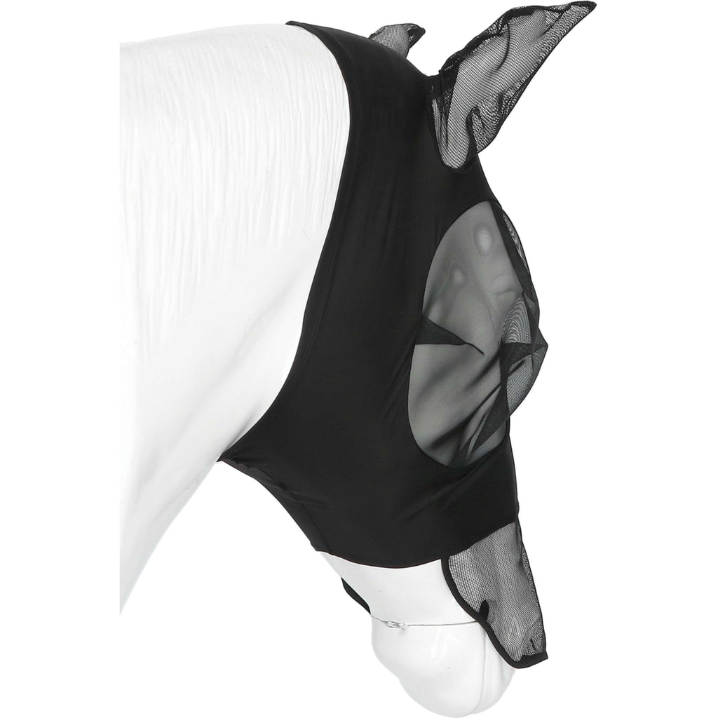 EQUITHÈME Fly Mask Lycra UV protection With Nose Protection Black