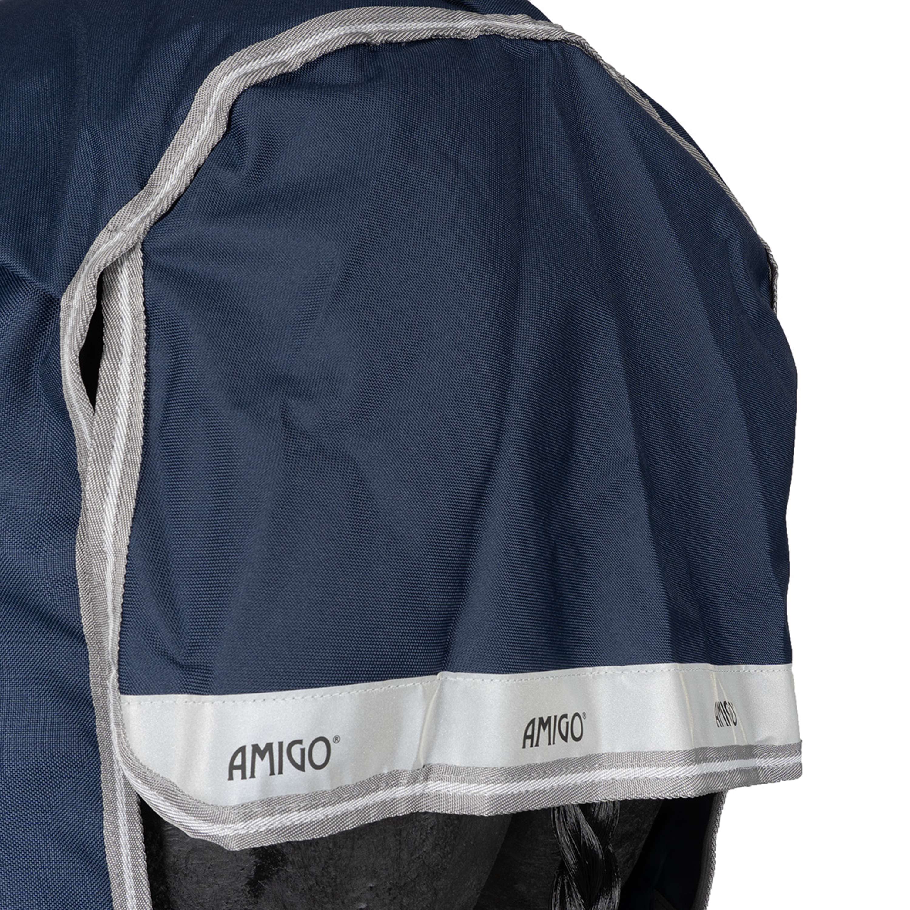 Amigo Turnout Rug FieldSafe Plus 1200D 250g Navy/Titanium Grey/Silver