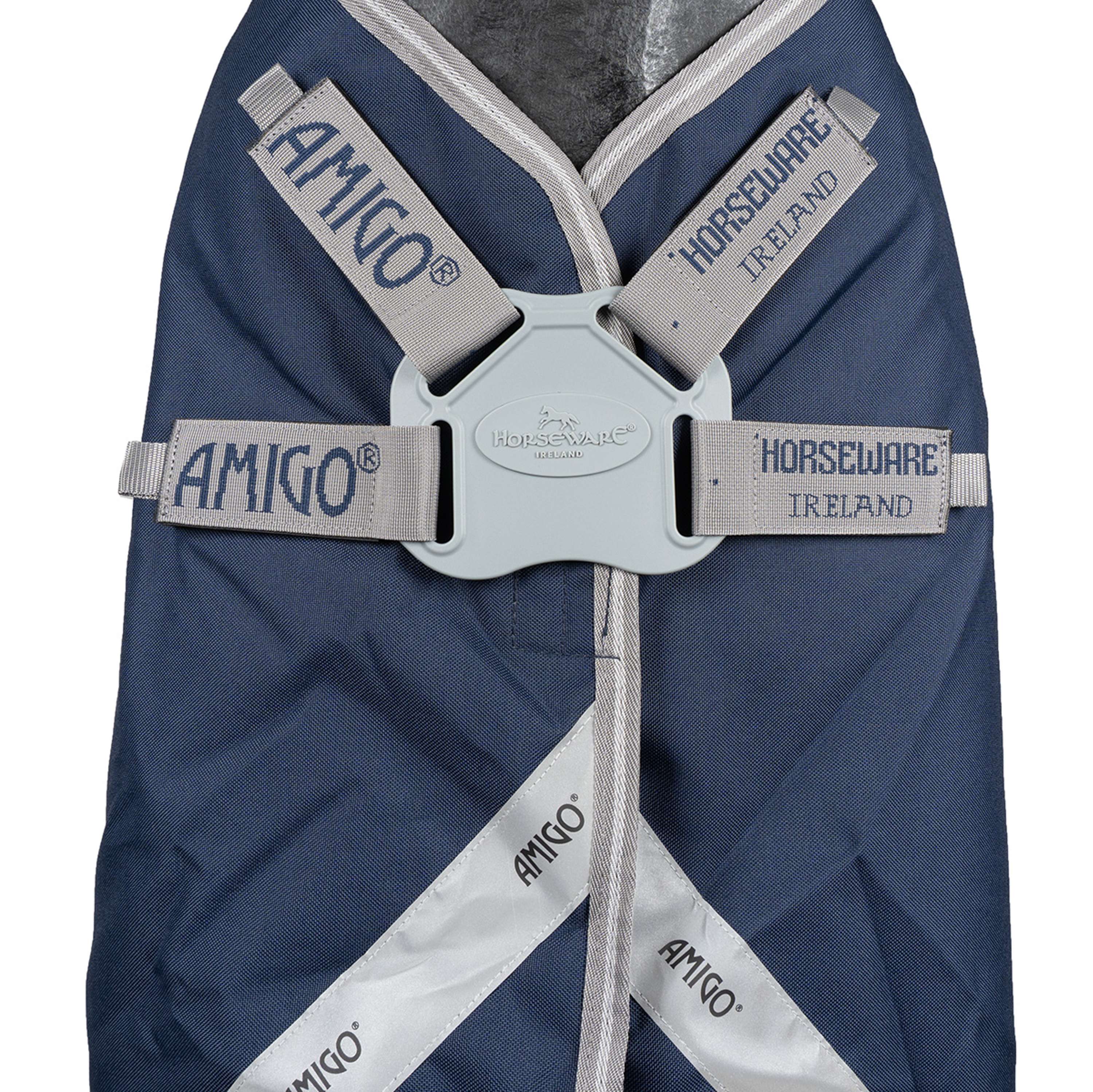 Amigo Turnout Rug FieldSafe Plus 1200D 250g Navy/Titanium Grey/Silver