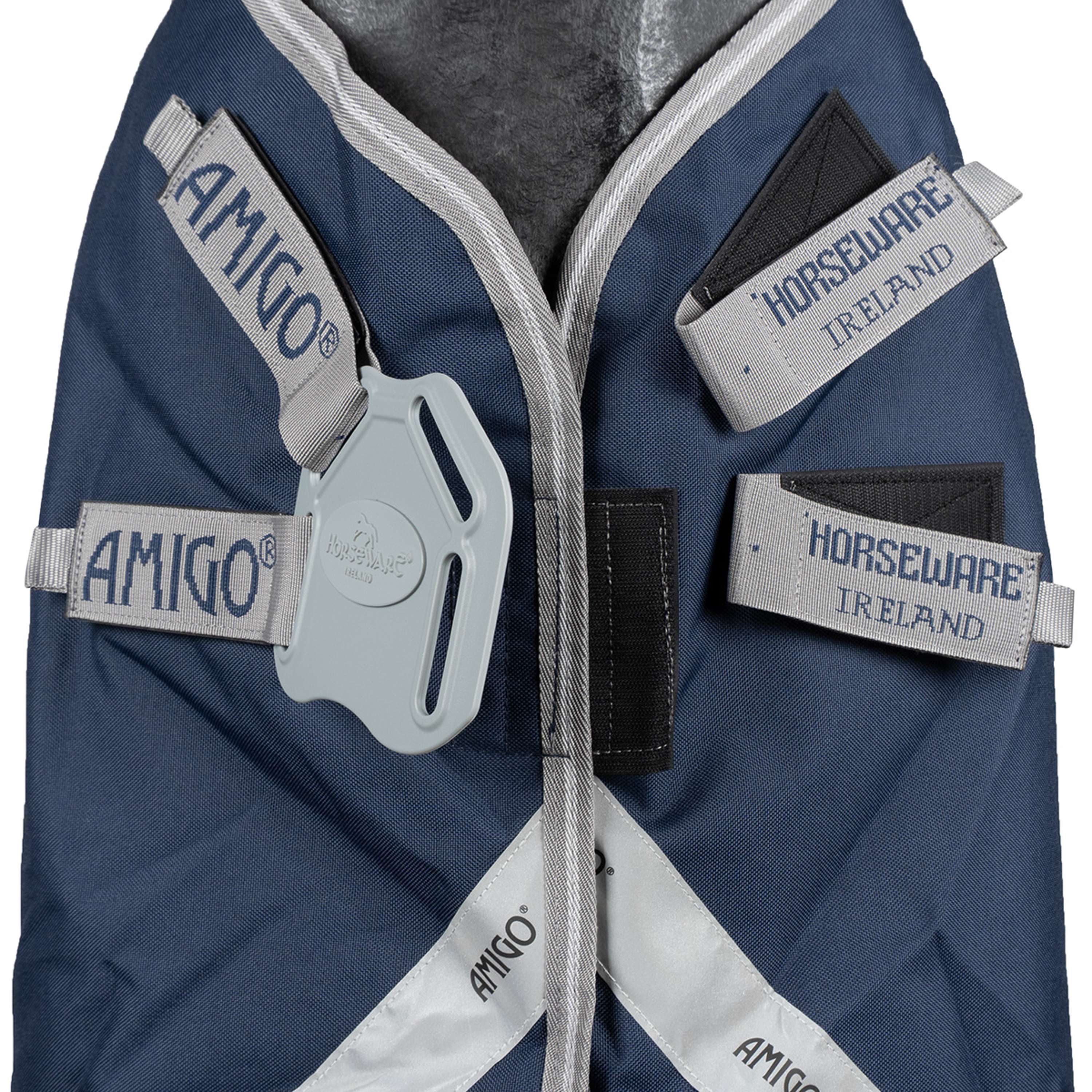 Amigo Turnout Rug FieldSafe Plus 1200D 250g Navy/Titanium Grey/Silver