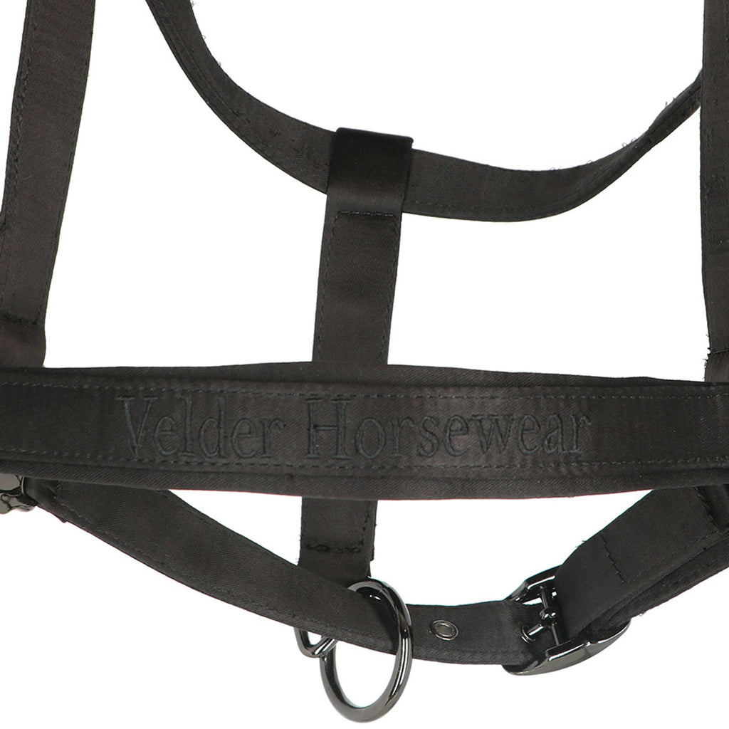 Velder Horsewear Premium Halter Satin Glow Black