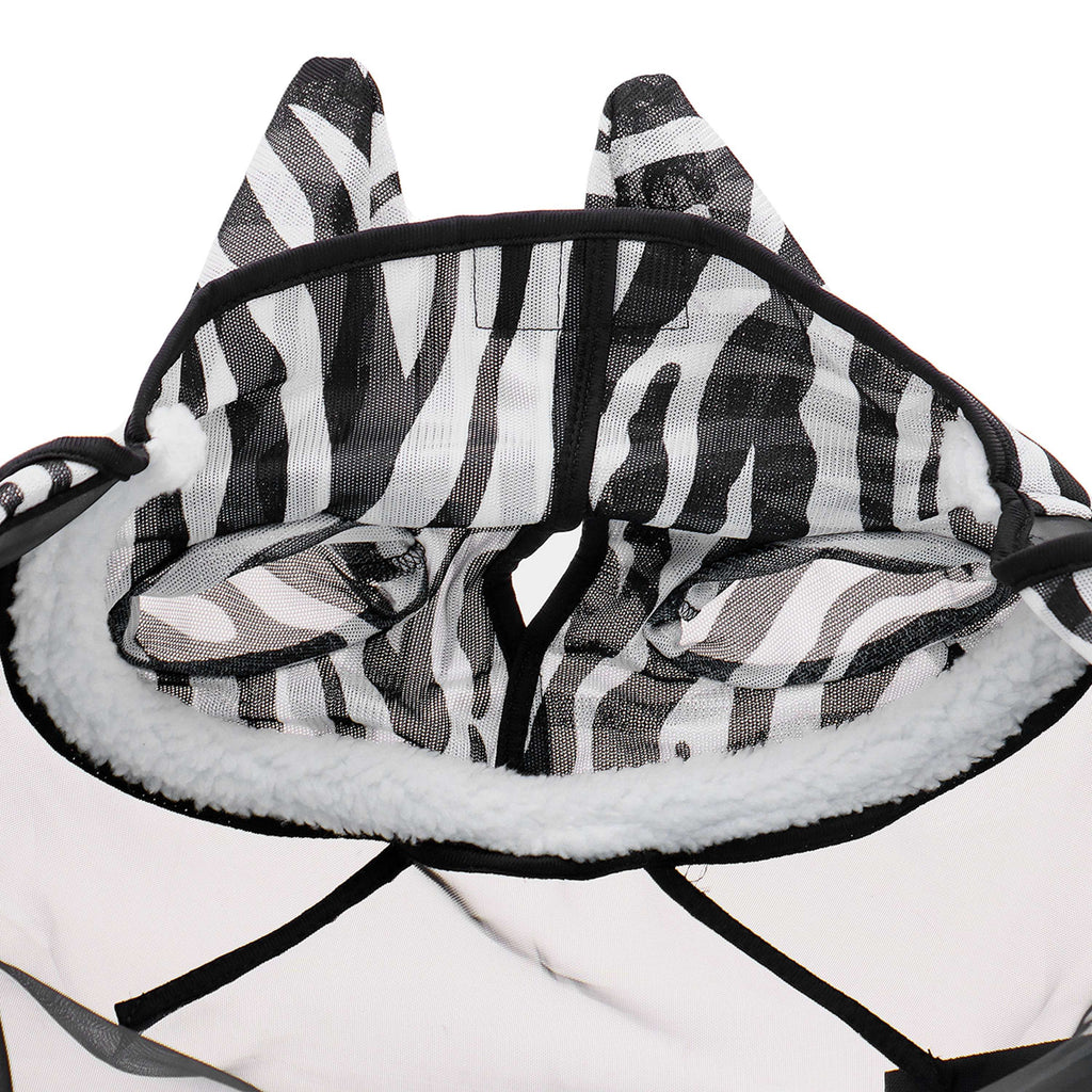 Velder Horsewear Essentials Fly Mask Zebra with Ears Black/White