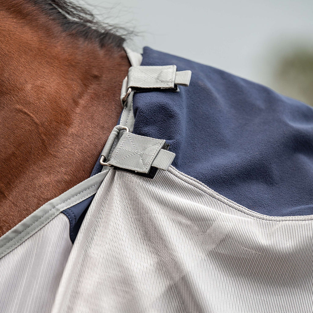 Velder Horsewear Premium Fly Rug Rainless Fall Navy/Pearl Silver